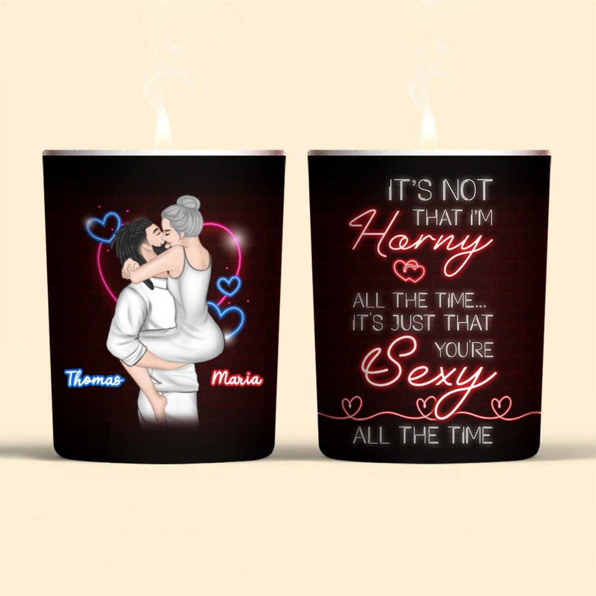 You Are Sexy All The Time - Personalized Custom Candle - Image 6