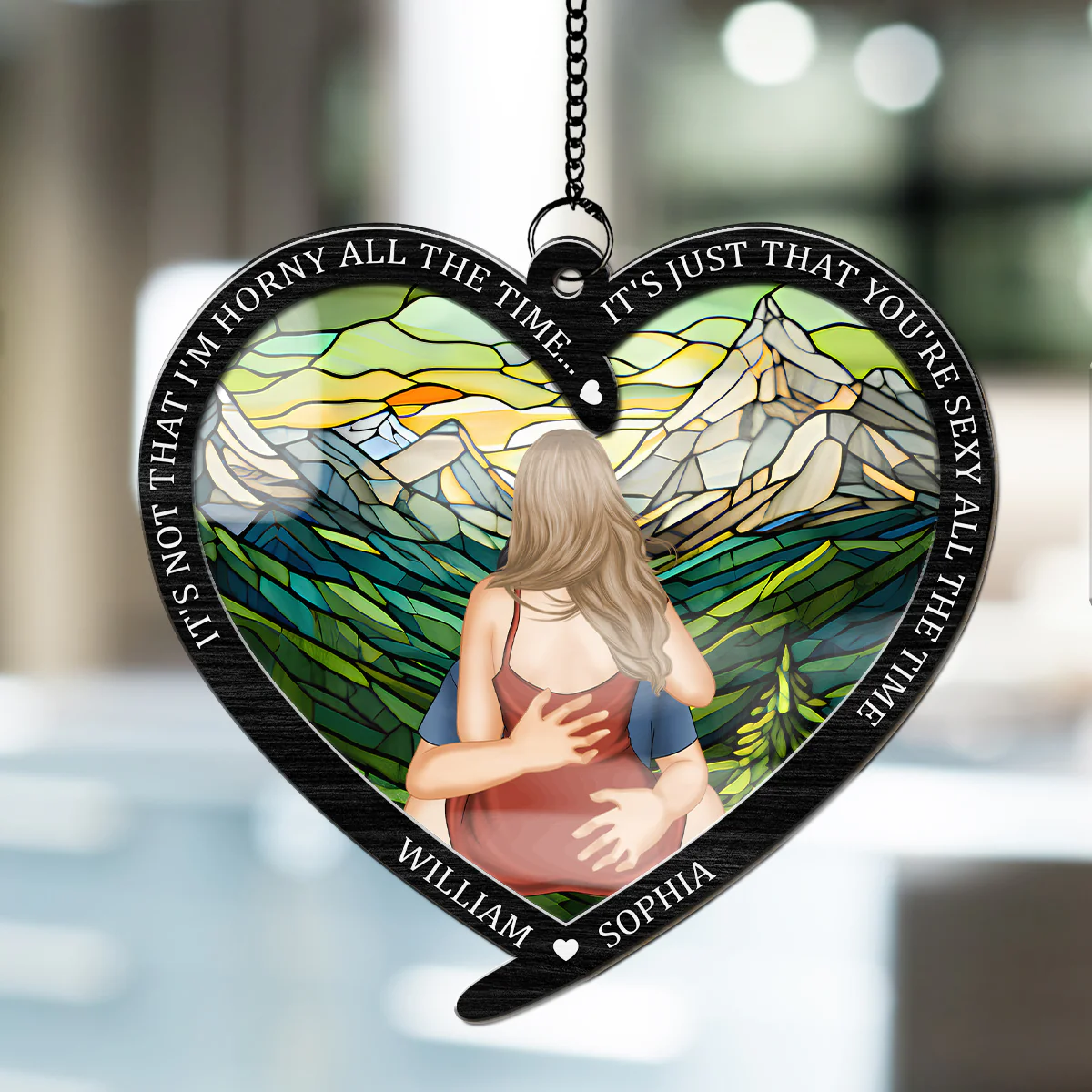You Are Sexy All The Time - Personalized Custom Suncatcher - Image 3
