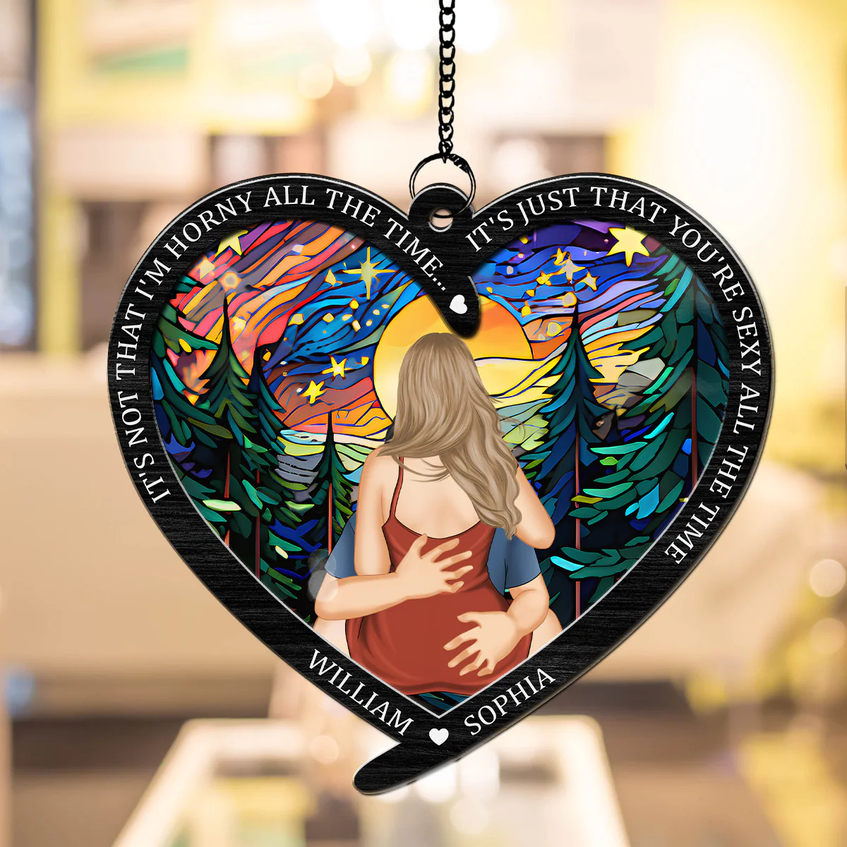 You Are Sexy All The Time - Personalized Custom Suncatcher - Image 4