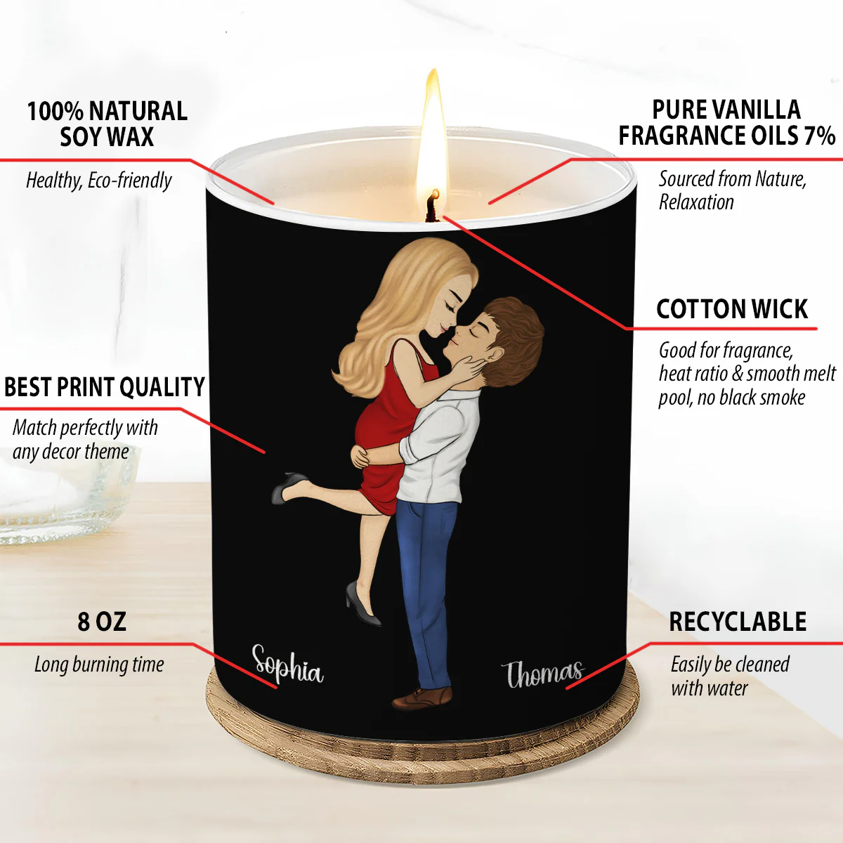 You Are Sexy, I Appreciate You - Personalized Custom Candle - Image 6