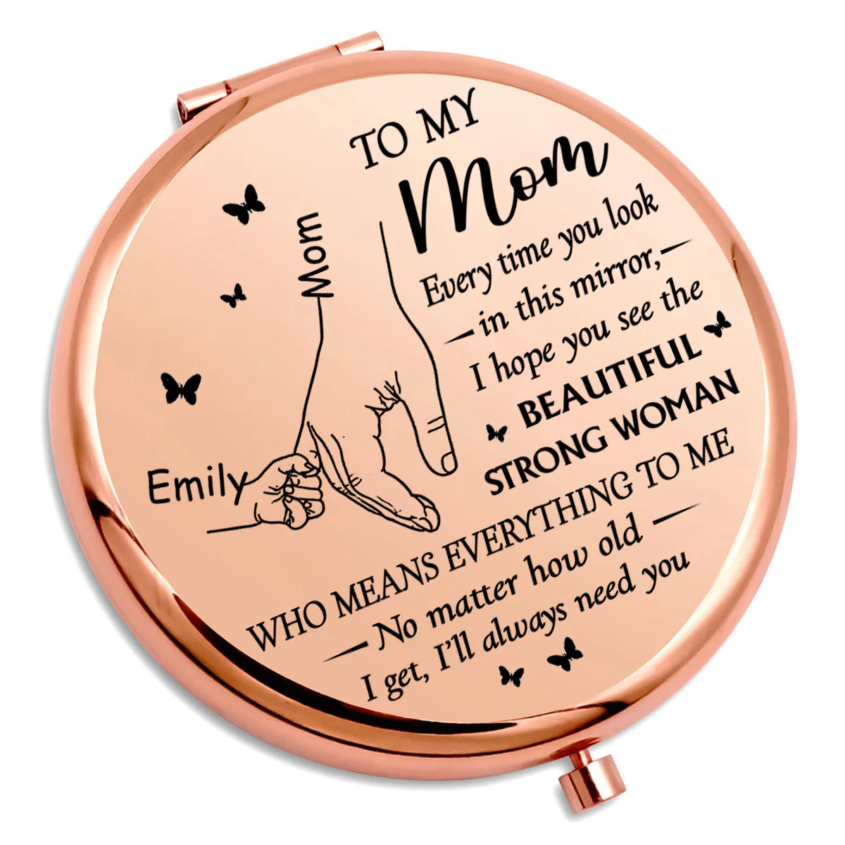 You Are So Beautiful - Personalized Custom Compact Mirror - Image 2