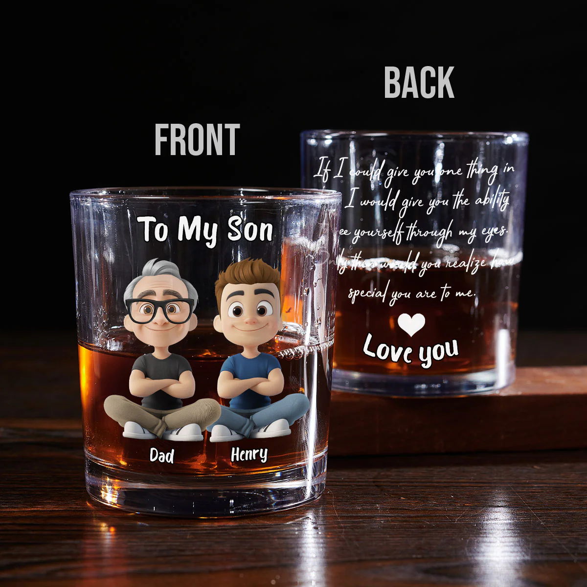 You Are Special - Personalized Custom Whiskey Glass - Image 2
