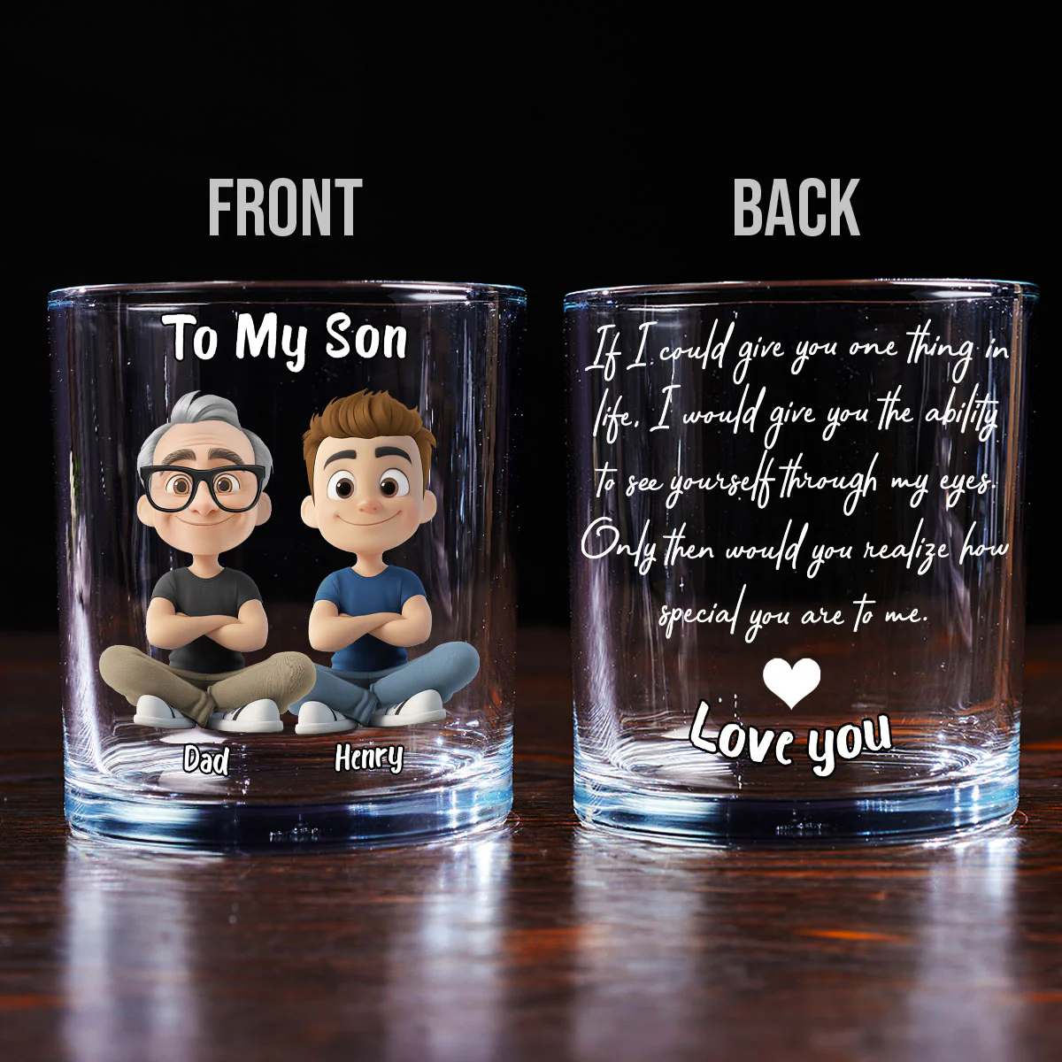 You Are Special - Personalized Custom Whiskey Glass - Image 3