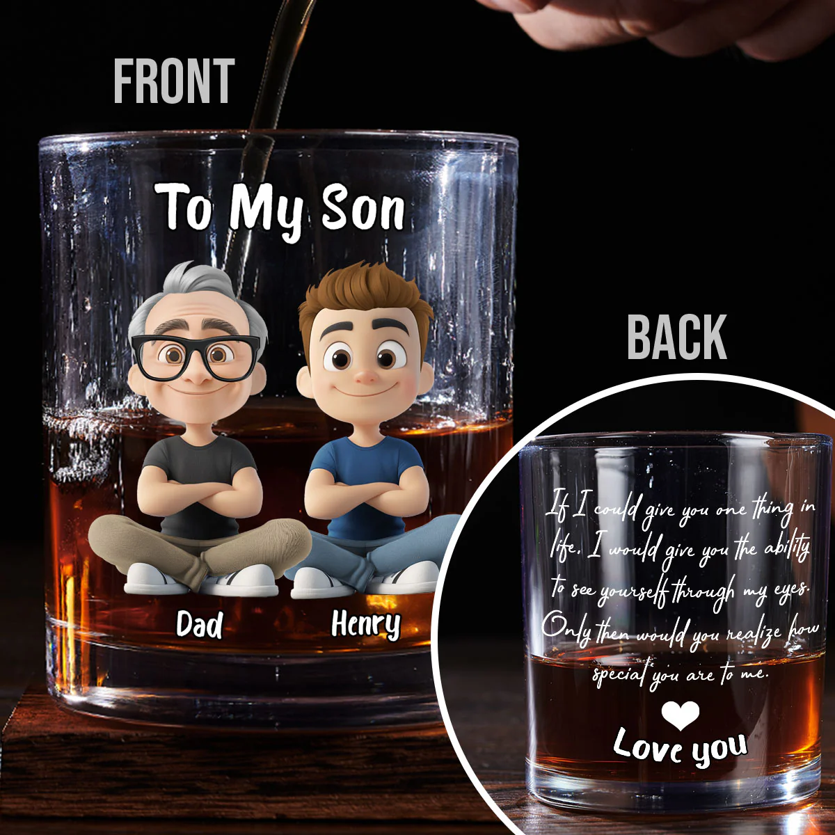 You Are Special - Personalized Custom Whiskey Glass - Image 4