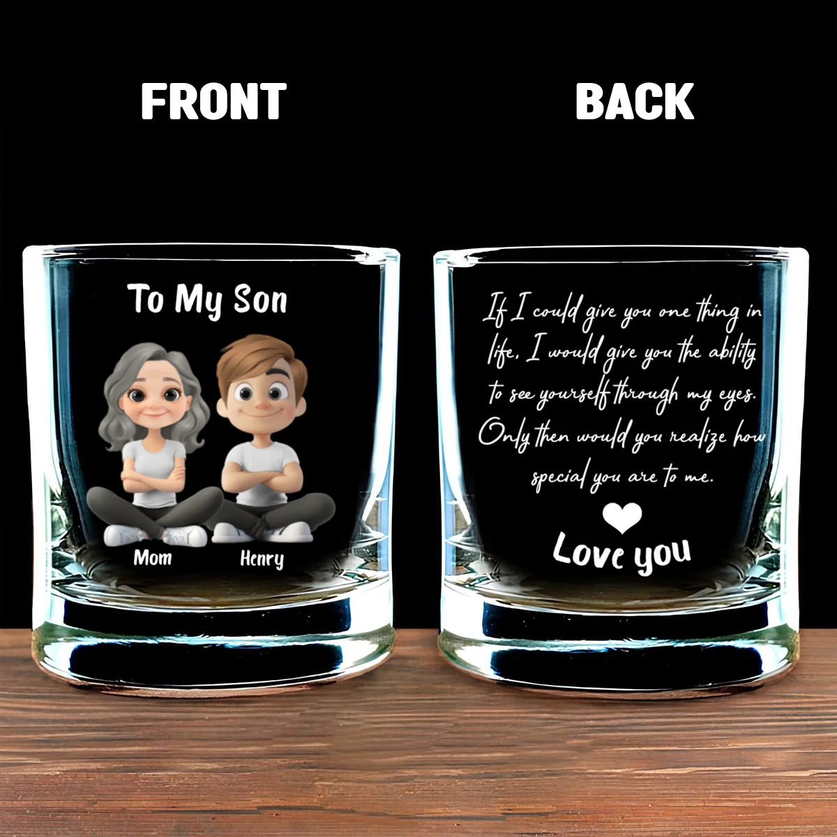 You Are Special - Personalized Custom Whiskey Glass - Image 5