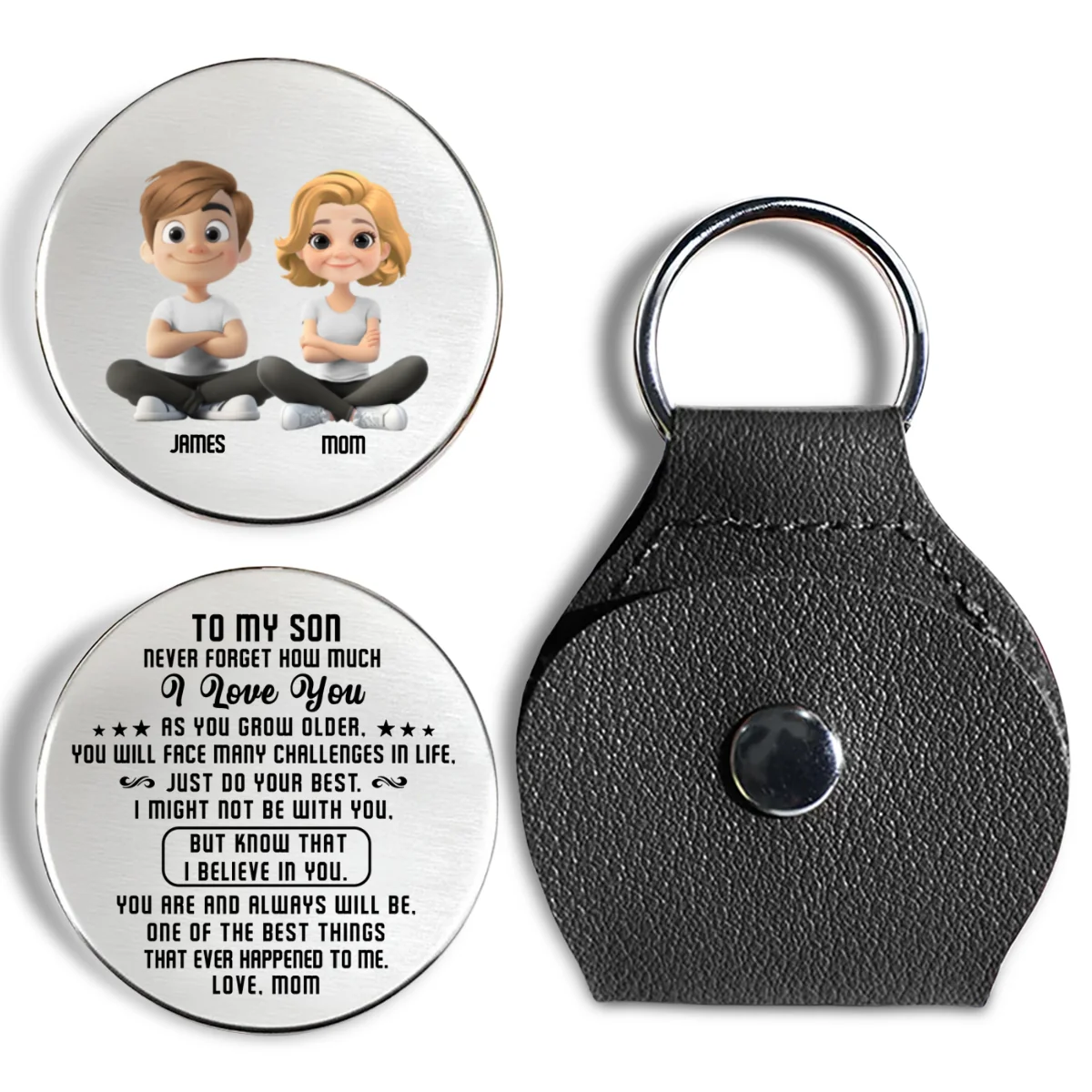 You Are Strong And Brave - Personalized Custom Pocket Hug - Image 6