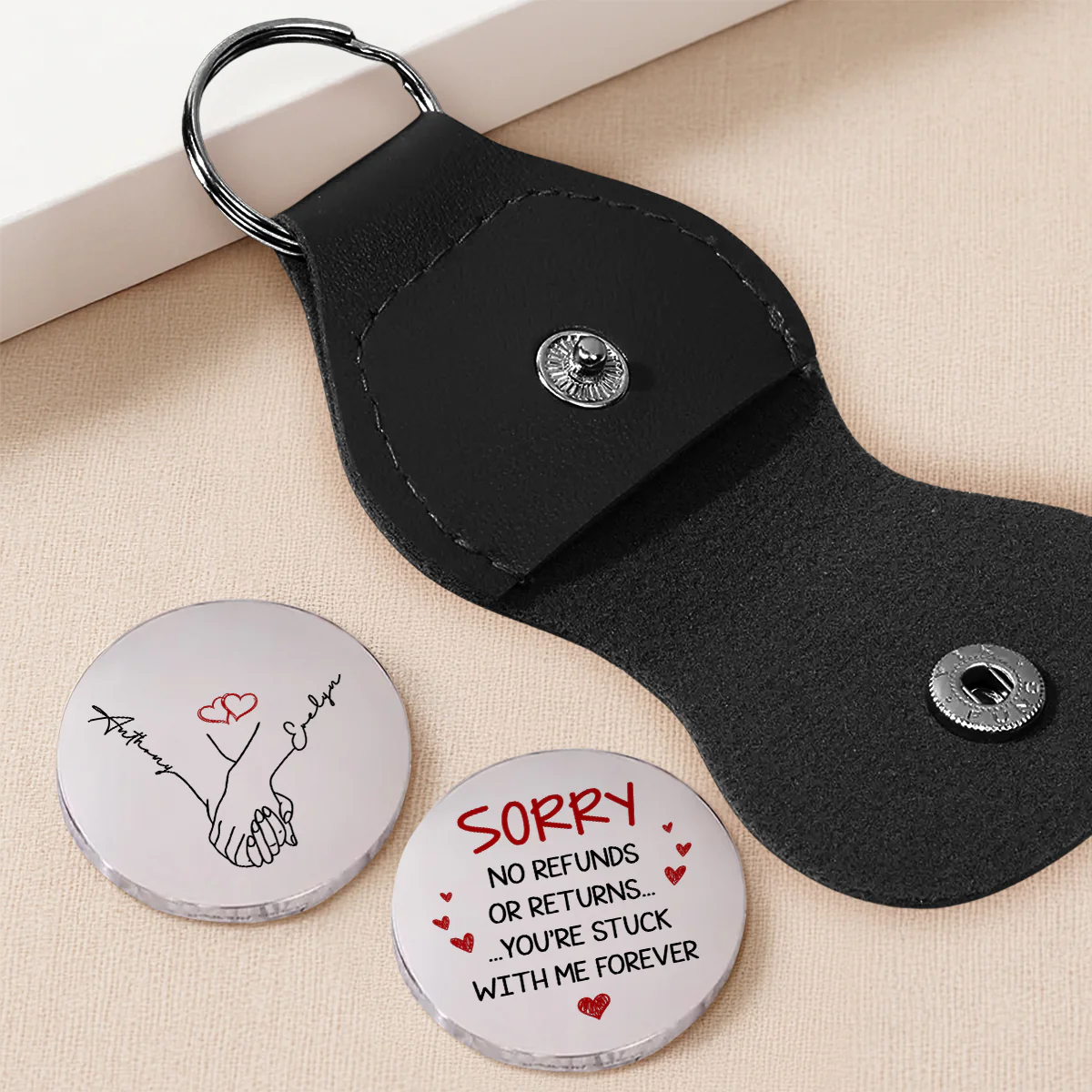 You Are Stuck With Me Forever - Personalized Custom Pocket Hug - Image 2