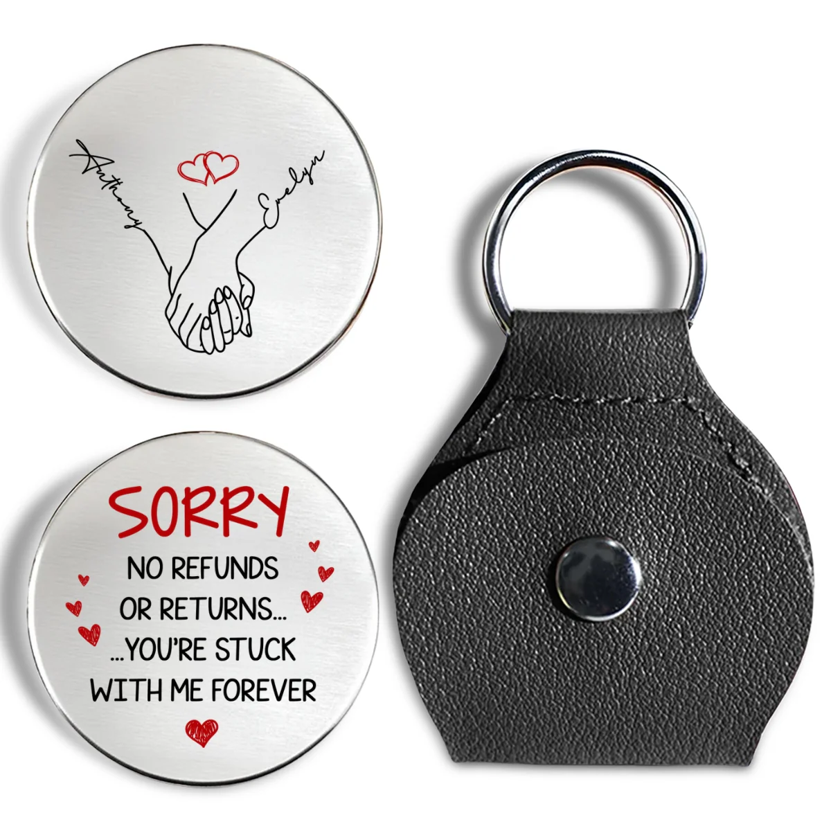 You Are Stuck With Me Forever - Personalized Custom Pocket Hug - Image 6