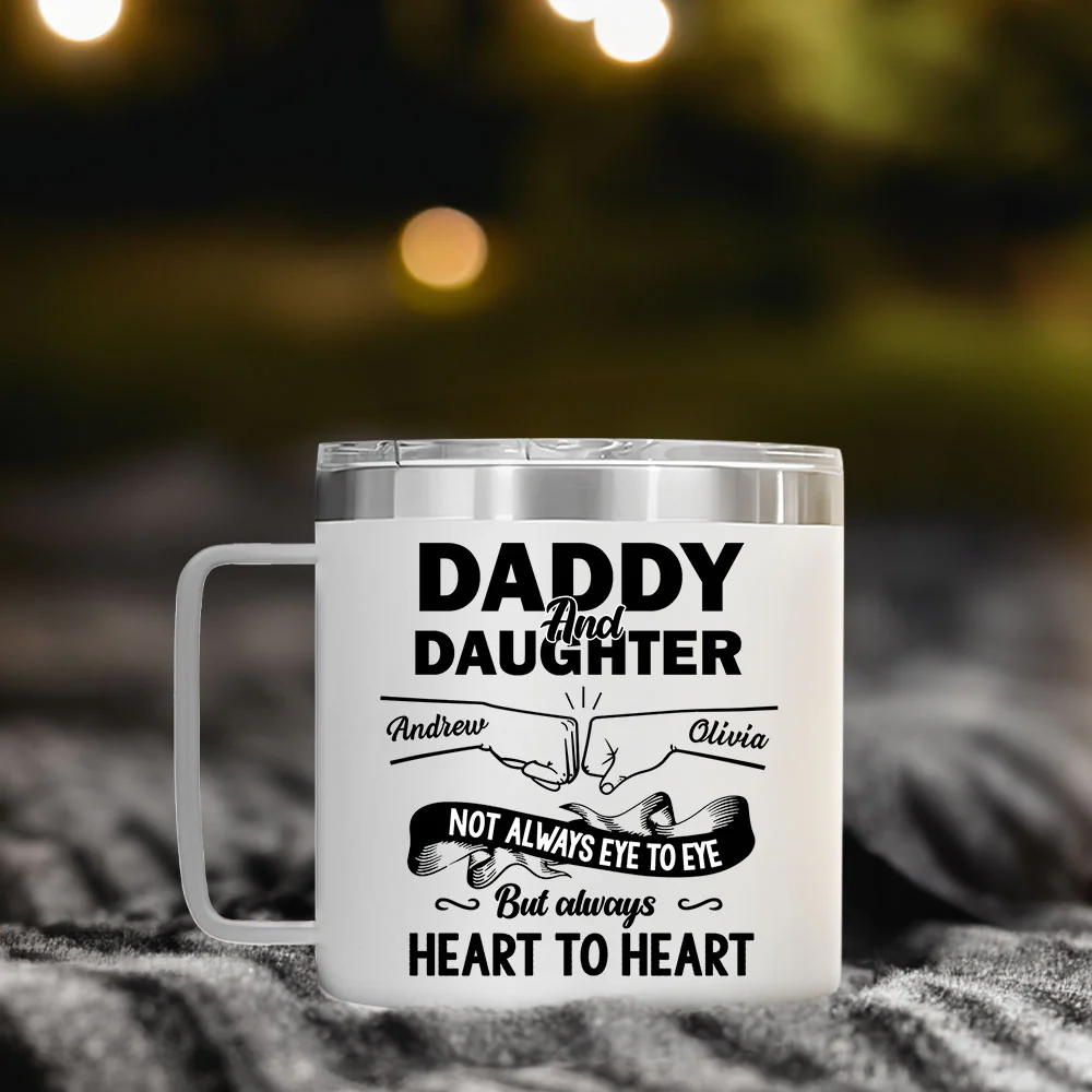 You Are The Best - Personalized Custom 14oz Stainless Steel Tumbler With Handle - Image 4
