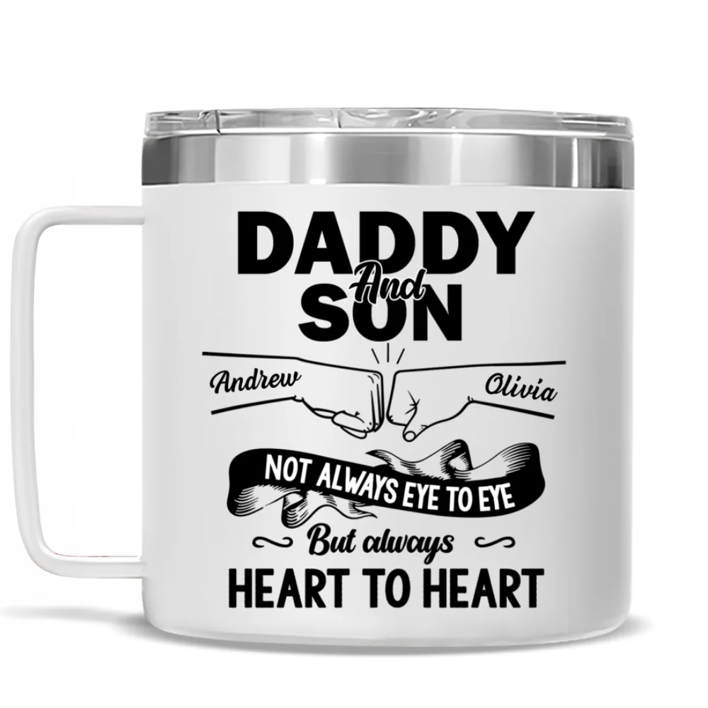 You Are The Best - Personalized Custom 14oz Stainless Steel Tumbler With Handle - Image 5
