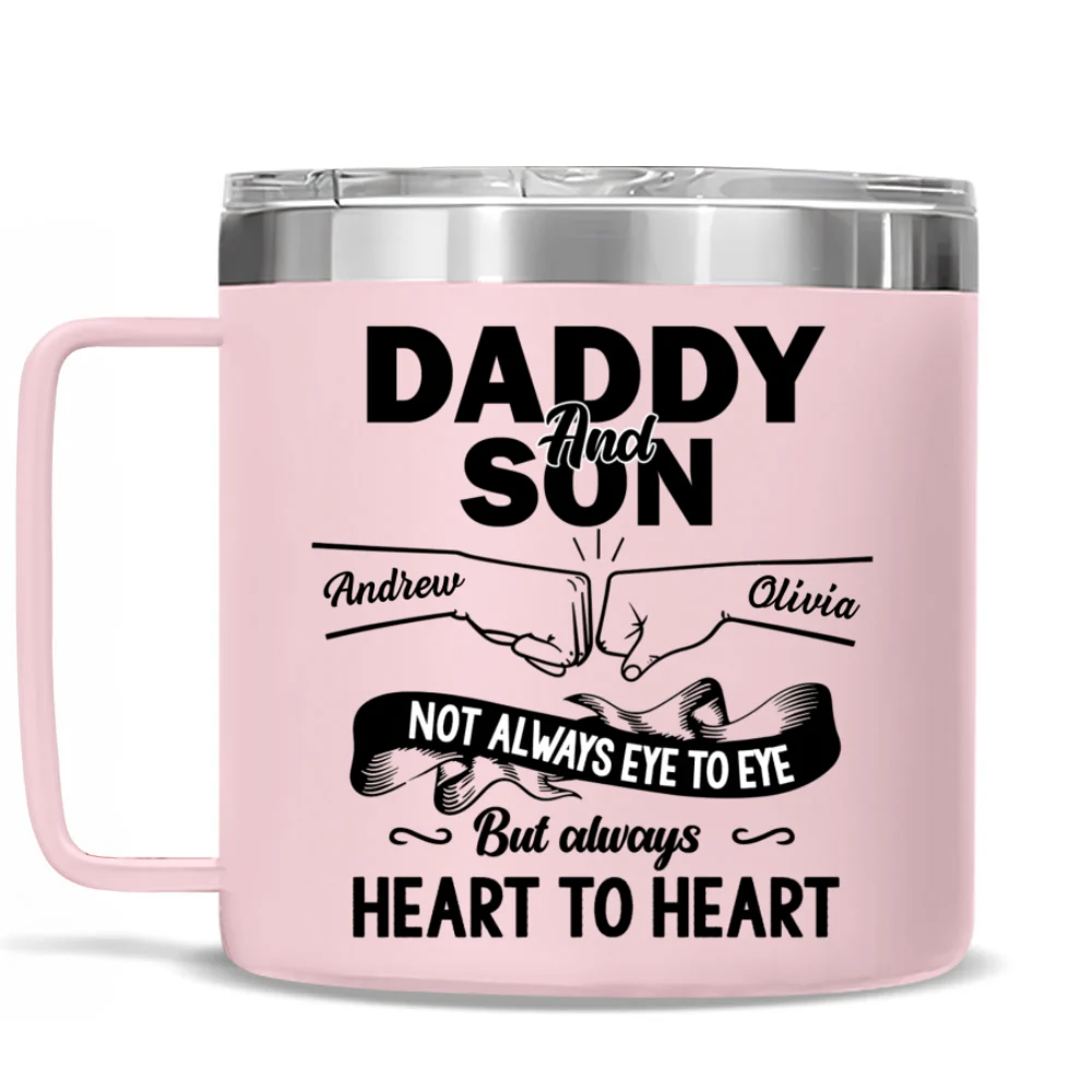 You Are The Best - Personalized Custom 14oz Stainless Steel Tumbler With Handle - Image 8