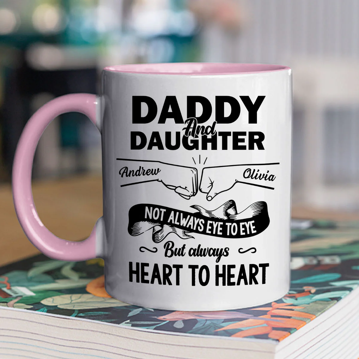 You Are The Best - Personalized Custom Accent Mug - Image 2