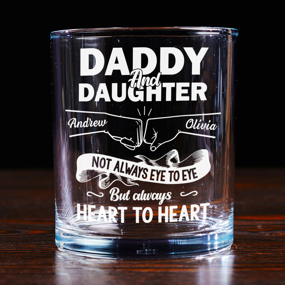 You Are The Best - Personalized Custom Whiskey Glass - Image 4