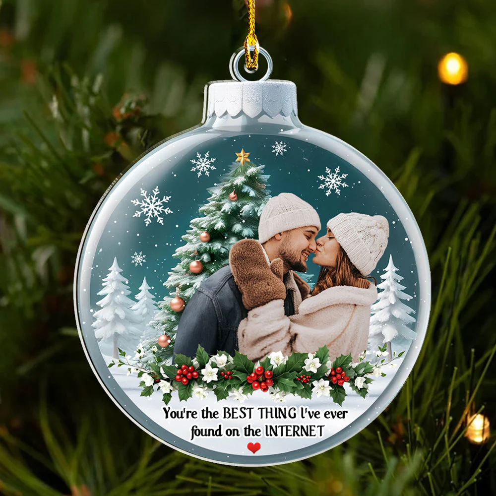 You Are The Best Thing About Me - Personalized Custom Acrylic Ornament - Image 4