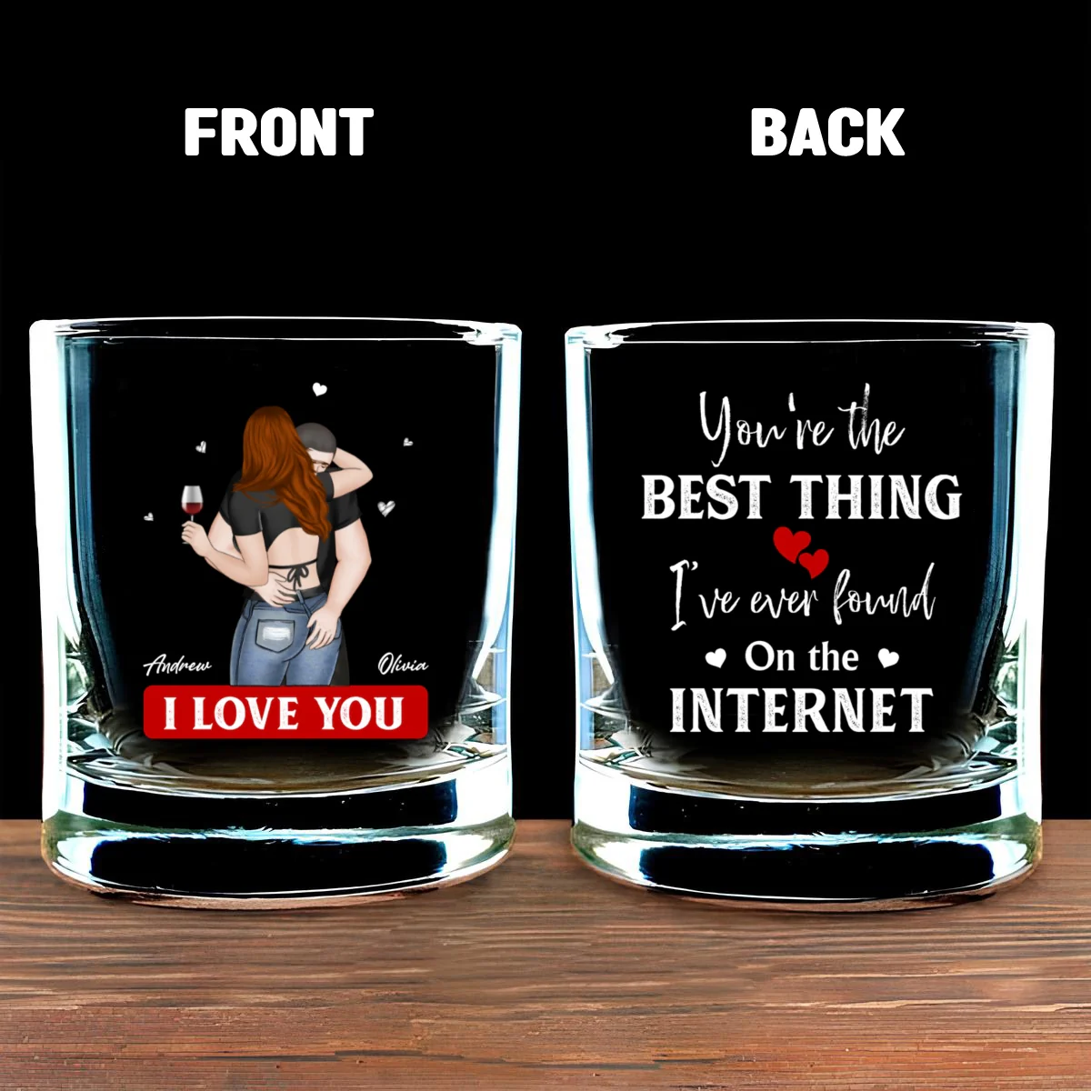 You Are The Best Thing - Personalized Custom Engraved Whiskey Glass - Image 5