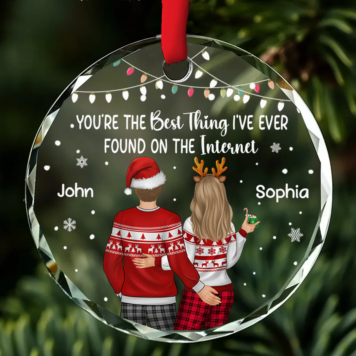 You Are The Best Thing - Personalized Custom Glass Ornament
