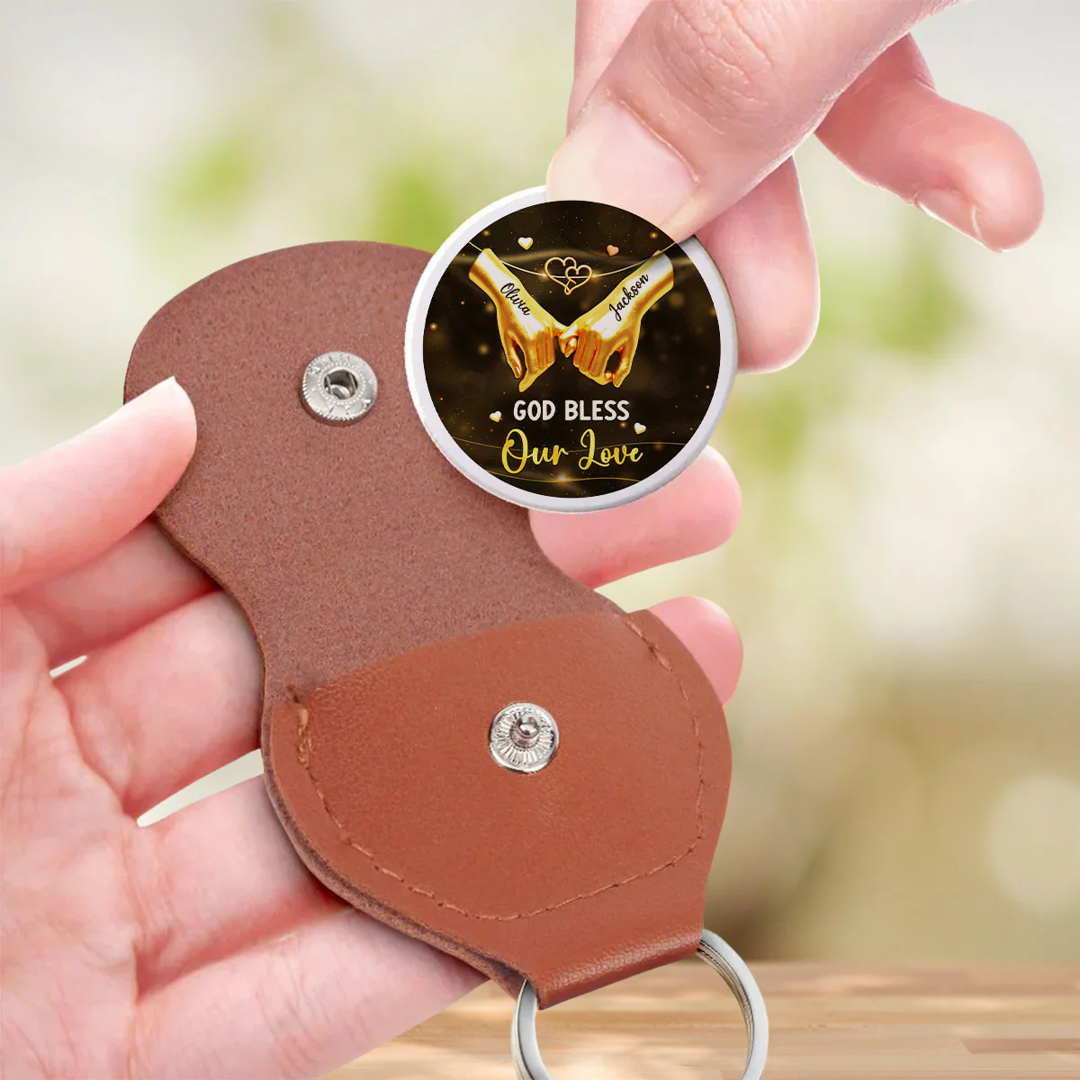 You Are The Light Of My World - Personalized Custom Pocket Hug - Image 3