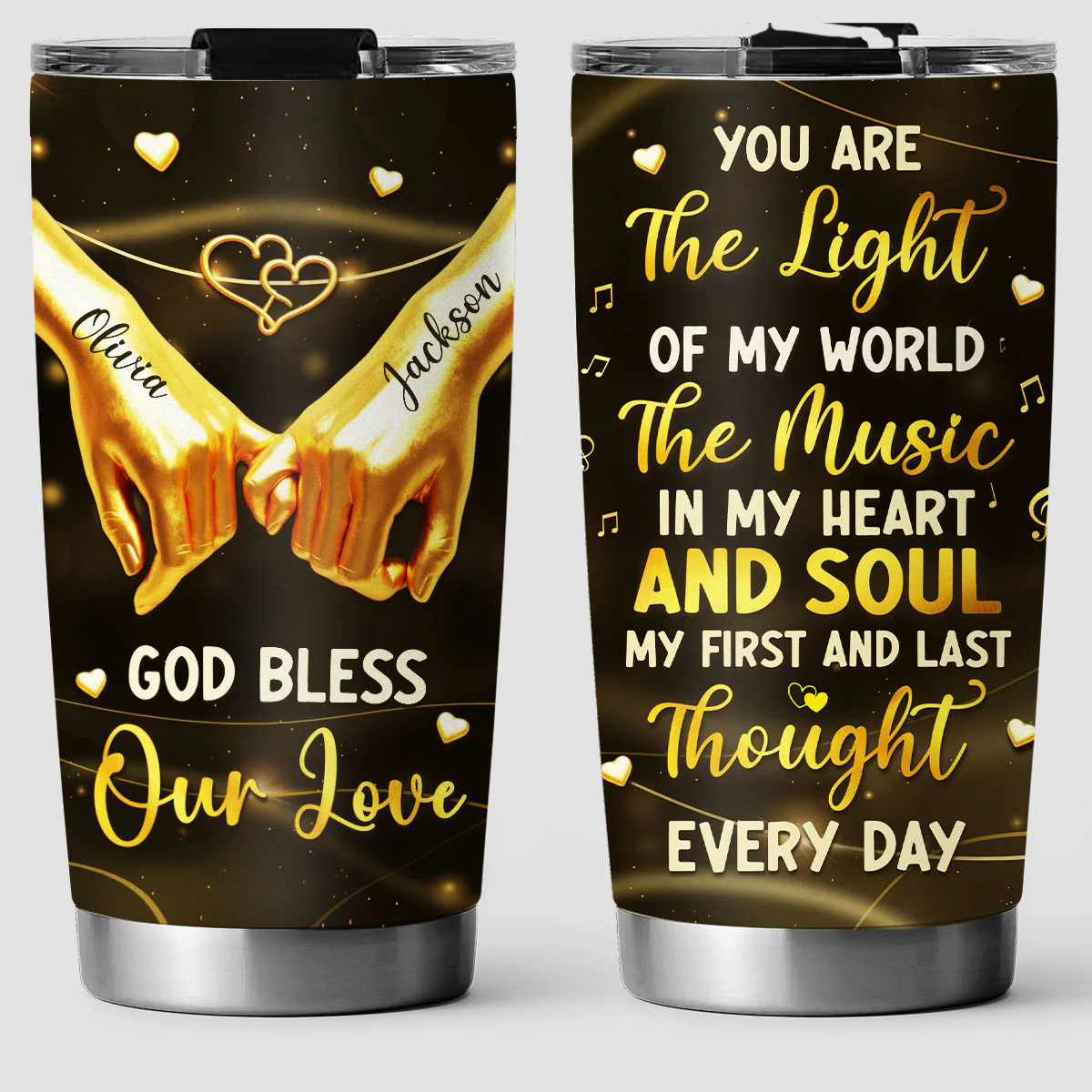 You Are The Light Of My World - Personalized Custom Tumbler