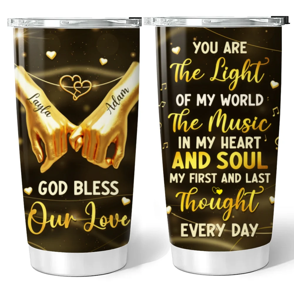 You Are The Light Of My World - Personalized Custom Tumbler - Image 5