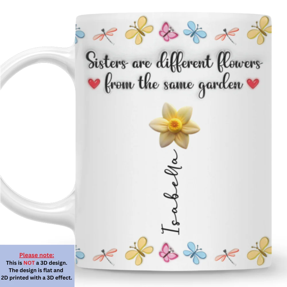 You Are The Most Beautiful Flower - Personalized Custom 3D Inflated Effect Mug - Image 7
