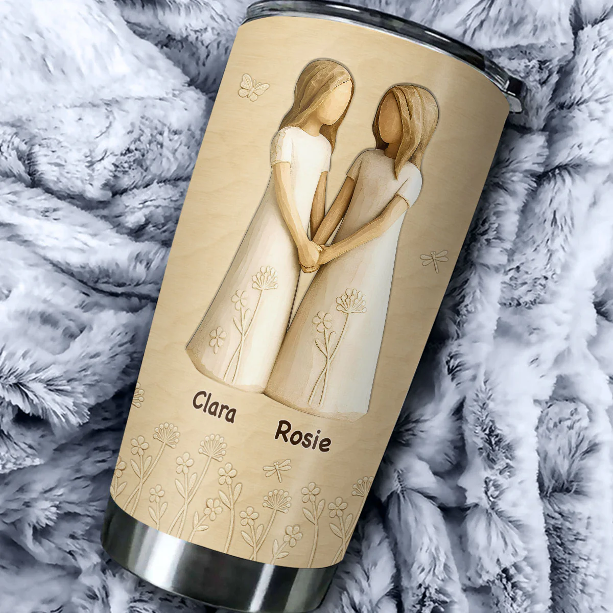 You Are The Sister I Got To Choose - Personalized Custom 3D Inflated Effect Tumbler - Image 3