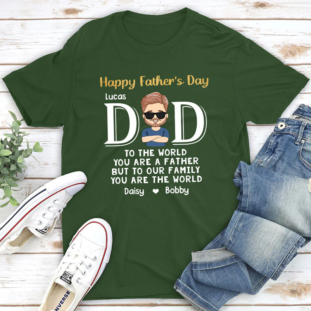 You Are The World - Personalized Custom Classic T-shirt - Image 2
