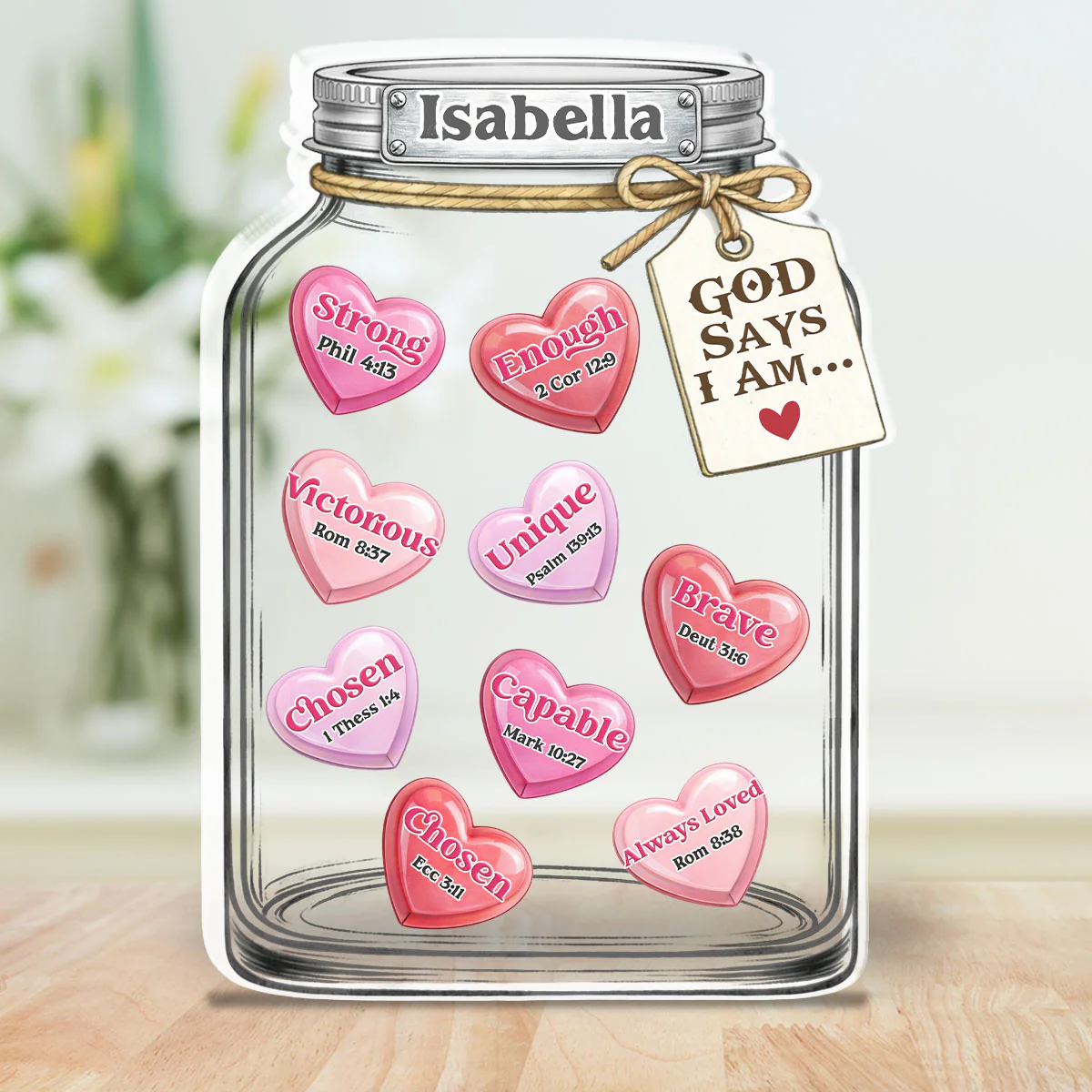 You Are Who God Says You Are - Personalized Custom Acrylic Plaque - Image 2