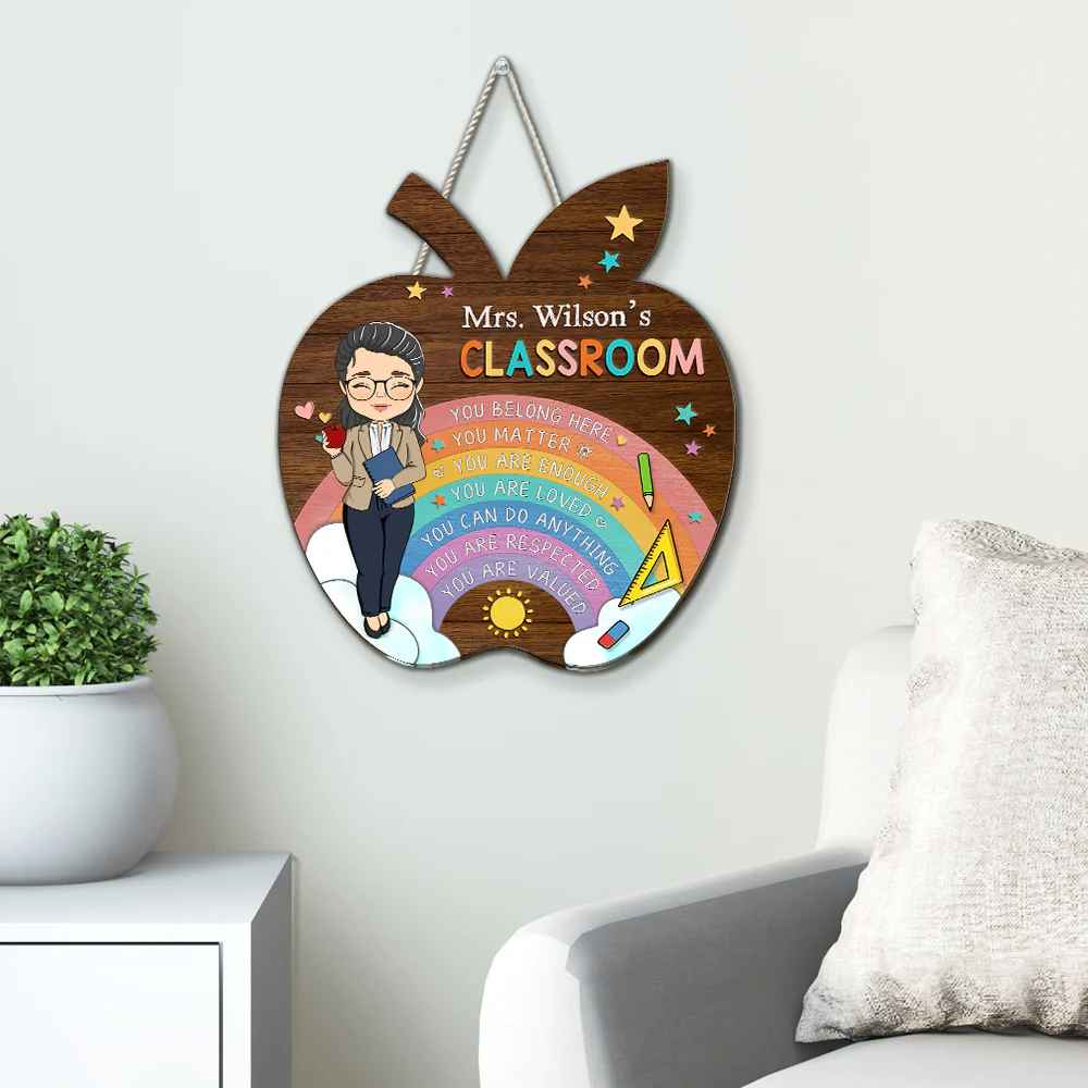 You Belong Here - Personalized Custom Wood Sign - Image 4