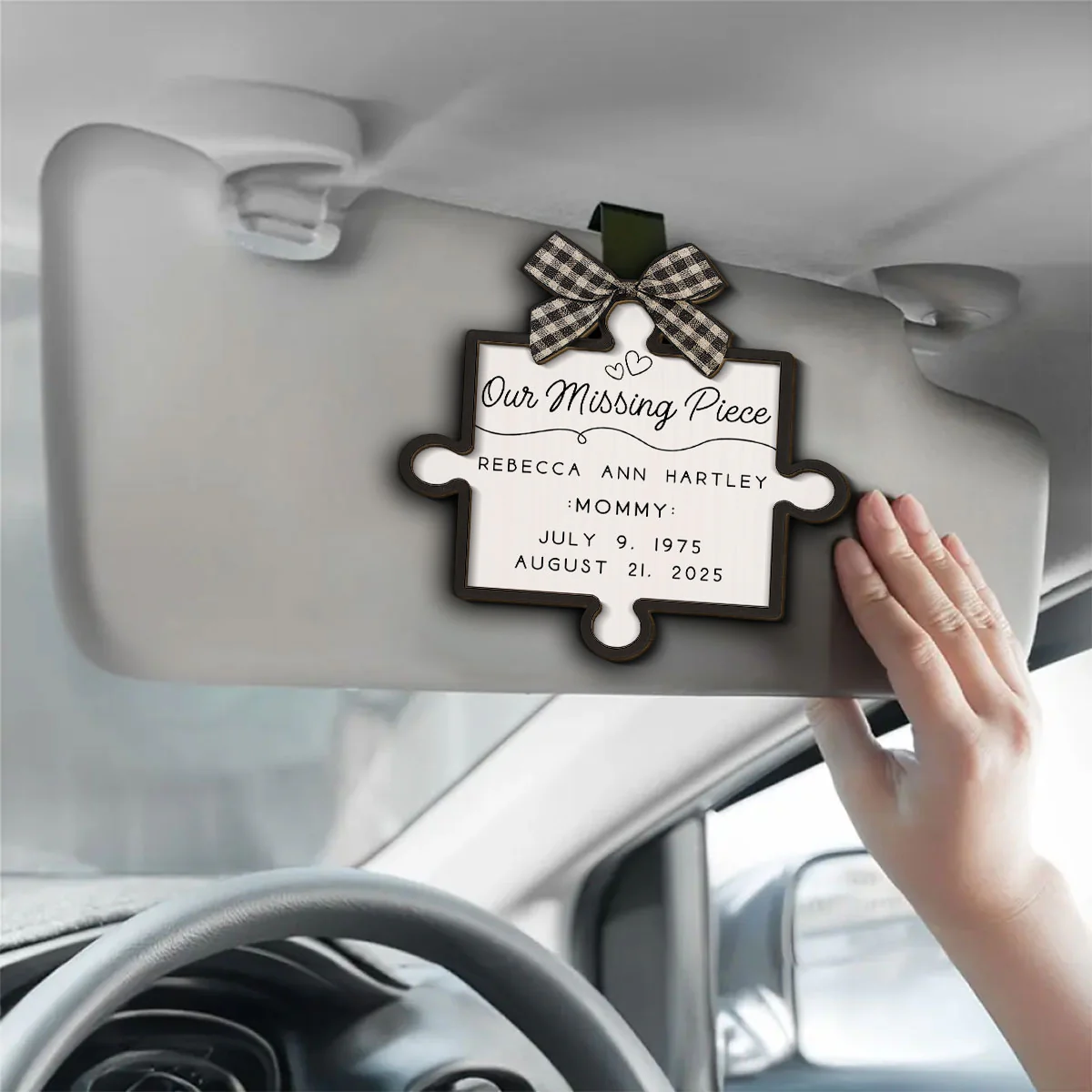 You Complete Me From Heaven - Personalized Custom Car Visor Clip - Image 4