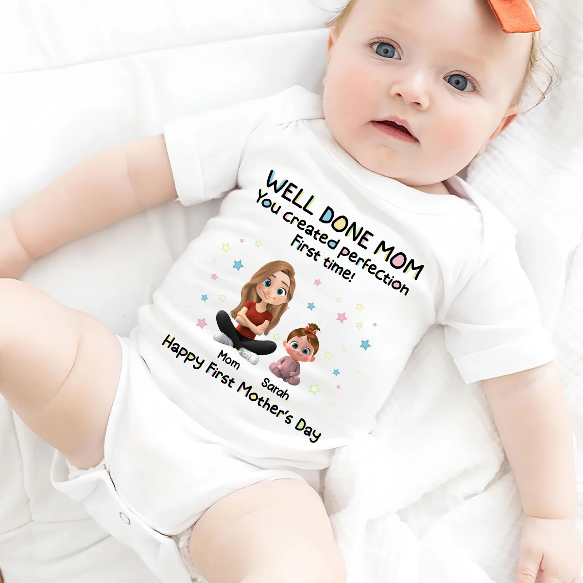You Created Perfection - Personalized Custom Baby Onesie - Image 4