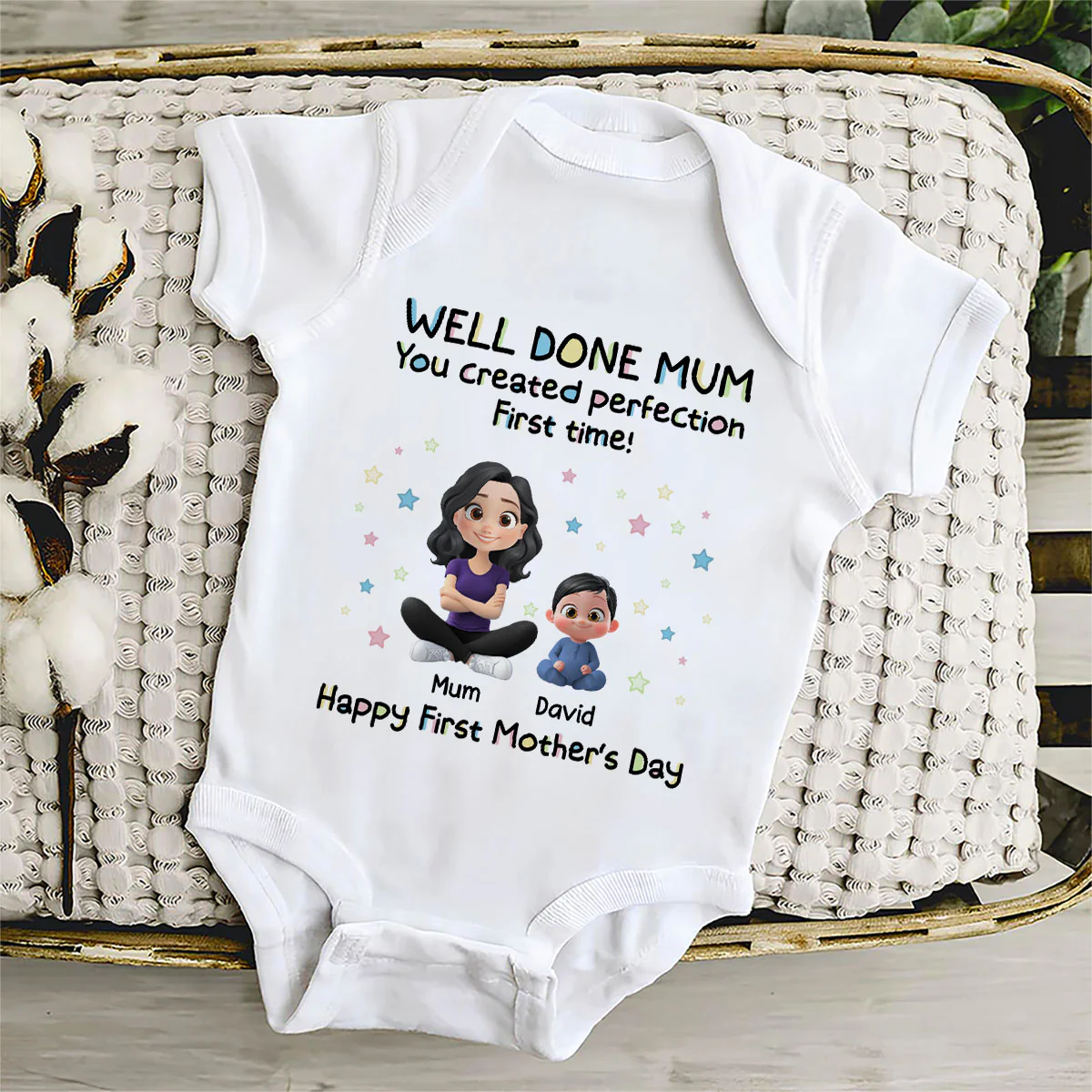 You Created Perfection - Personalized Custom Baby Onesie - Image 5