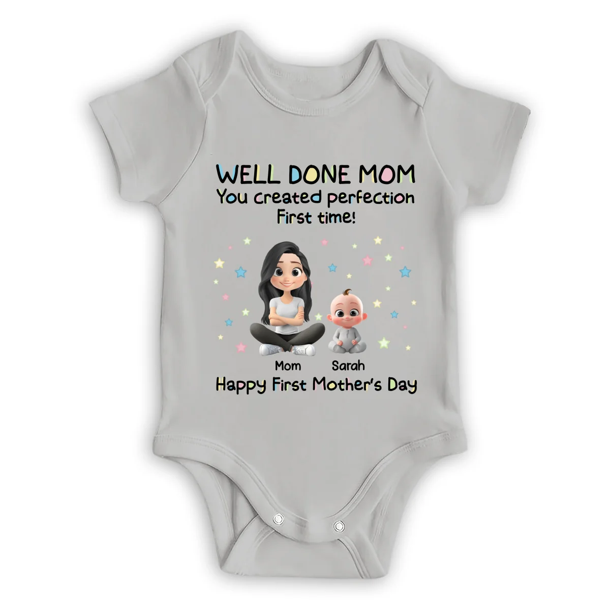 You Created Perfection - Personalized Custom Baby Onesie - Image 7