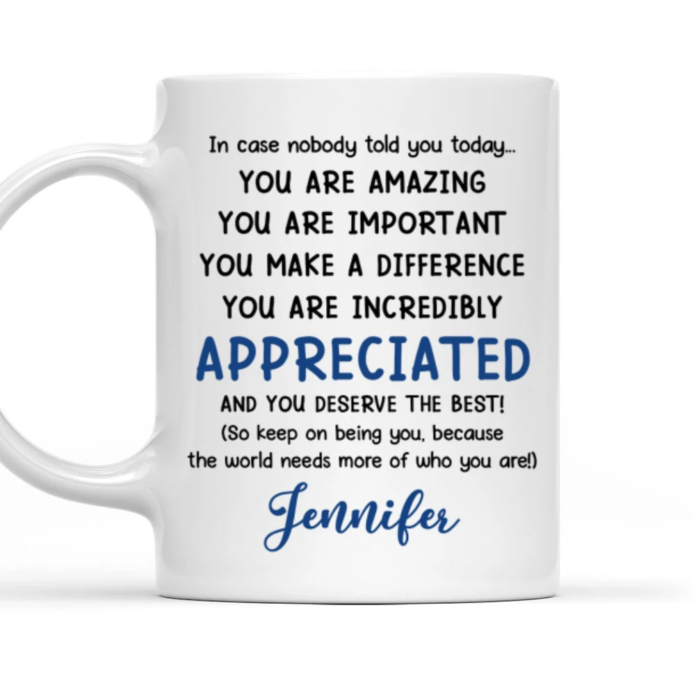 You Deserve The Best - Personalized Custom Coffee Mug - Image 7