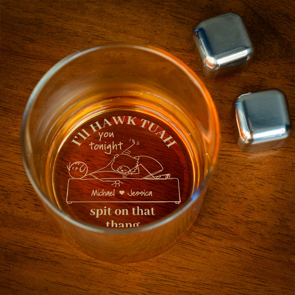 You Drive Me Absolutely Wild - Personalized Custom Engraved Whiskey Glass - Image 3