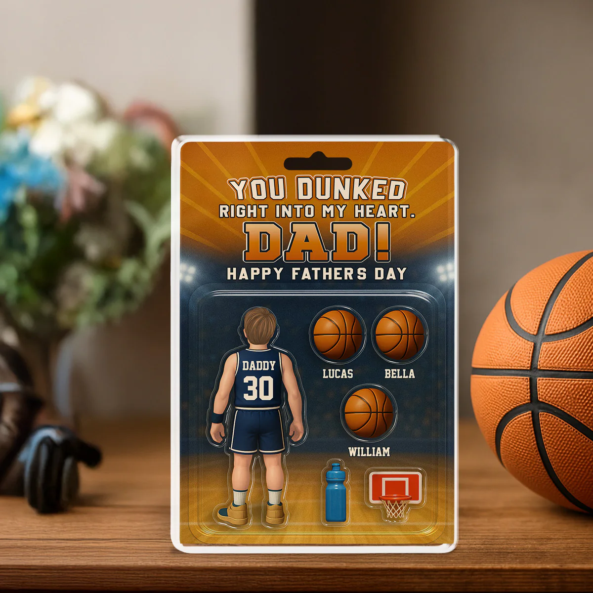 You Dunked Right Into My Heart - Personalized Custom Acrylic Plaque  - Image 4