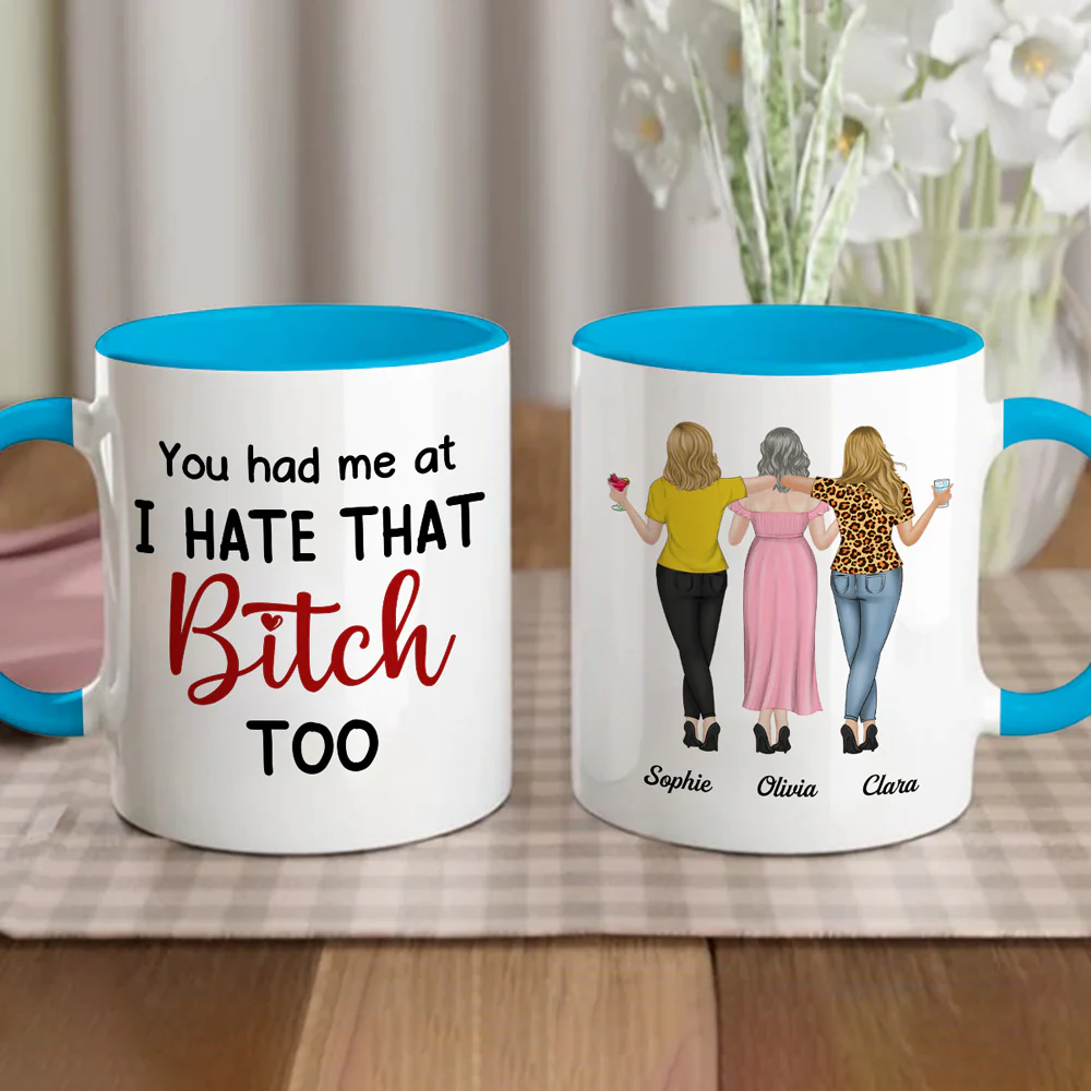 You Had Me At - Personalized Custom Accent Mug - Image 2