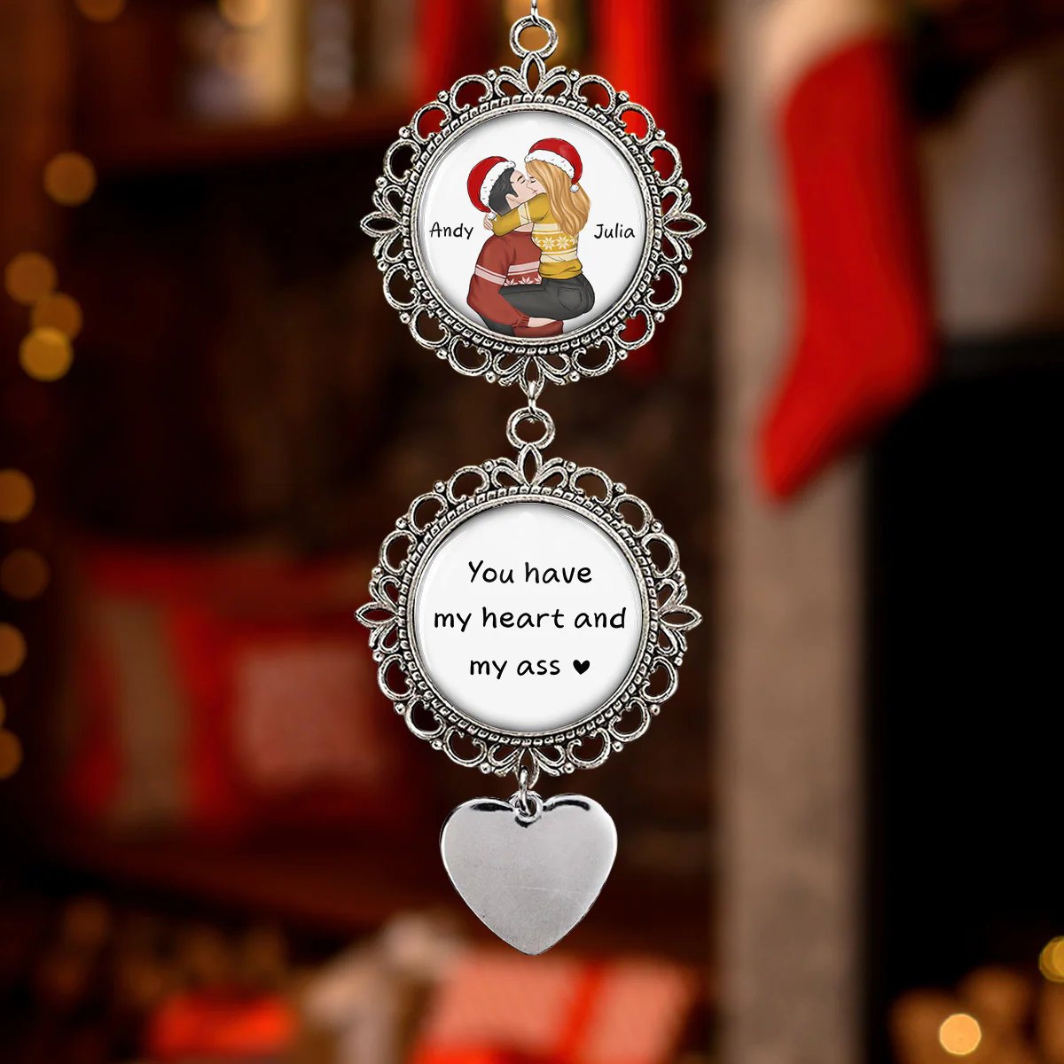 You Have My Heart - Personalized Custom Charming Ornament