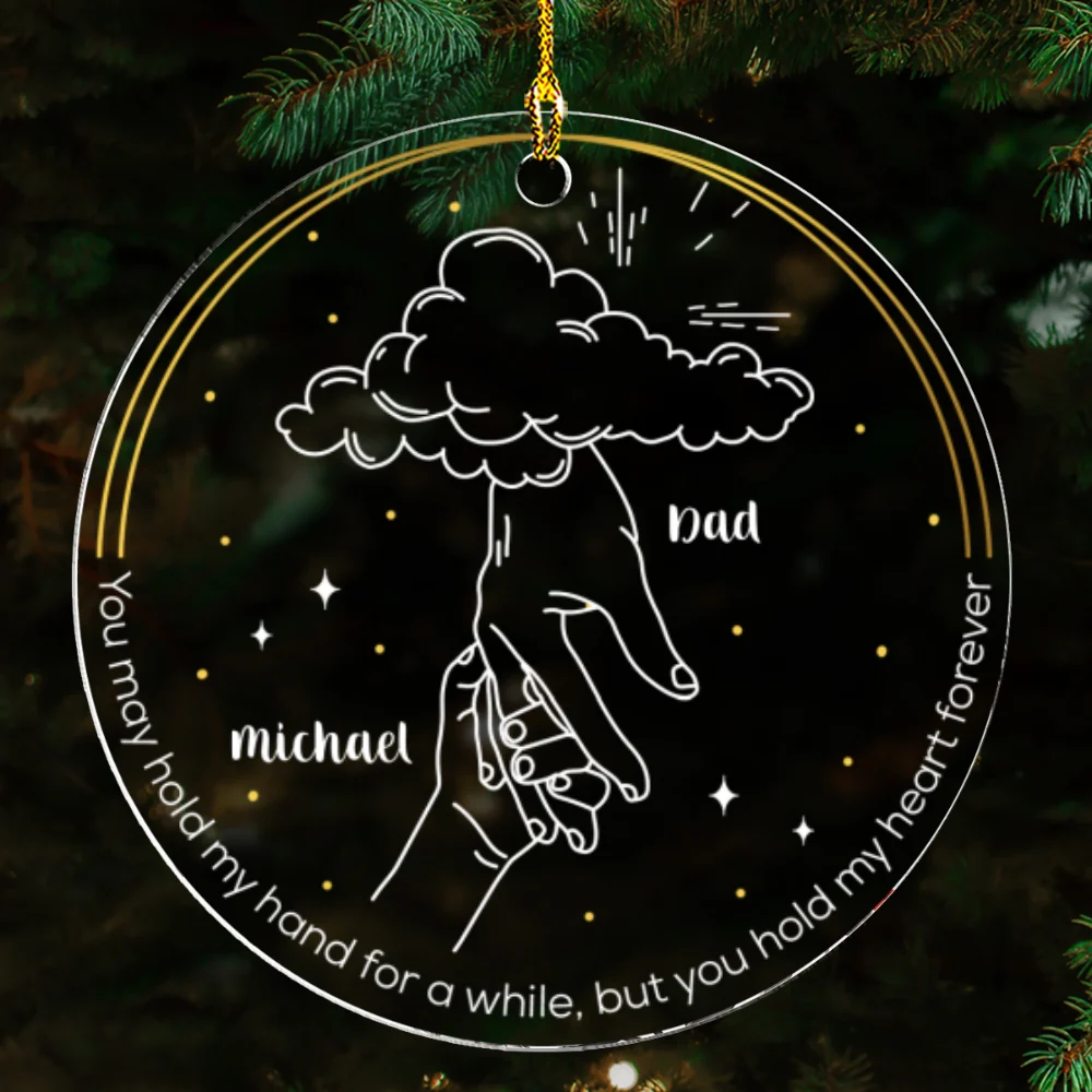 You Hold My Heart Forever - Personalized Custom Acrylic Ornament - Image 4