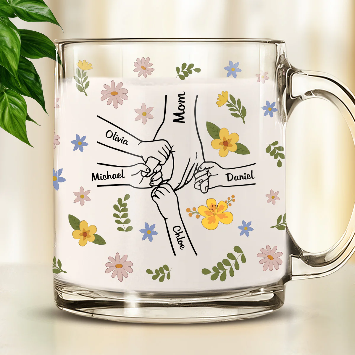 You Hold Our Hearts - Personalized Custom Glass Mug