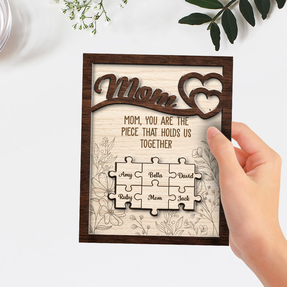 You Hold Us Together - Personalized Wooden Plaque - Image 3