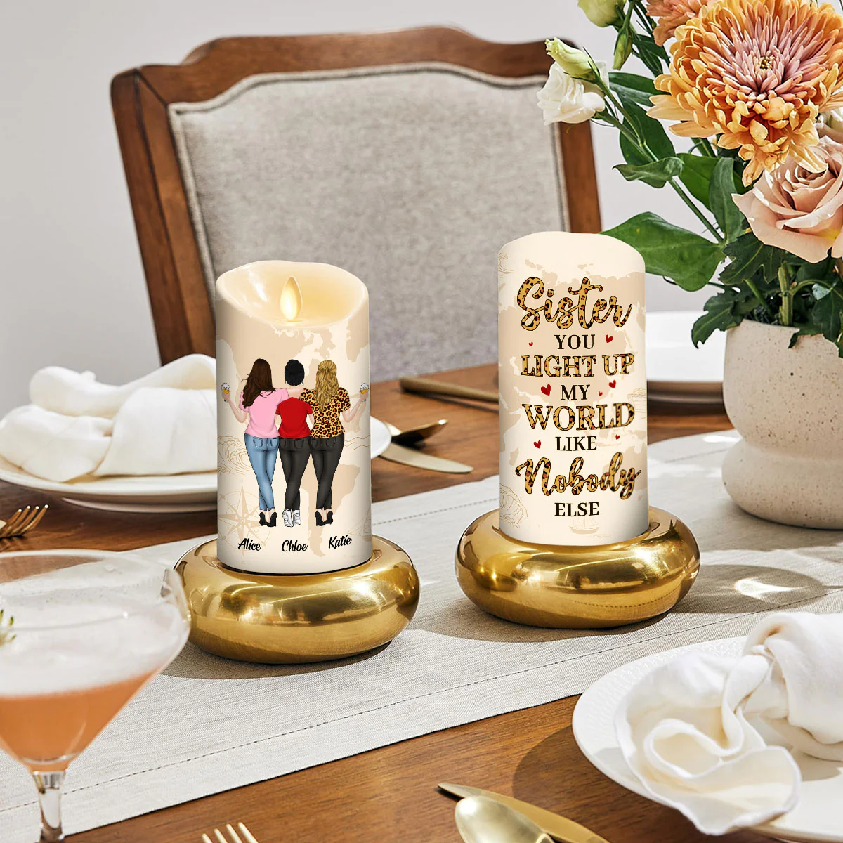 You Light Up Me - Personalized Custom LED Candle - Image 4