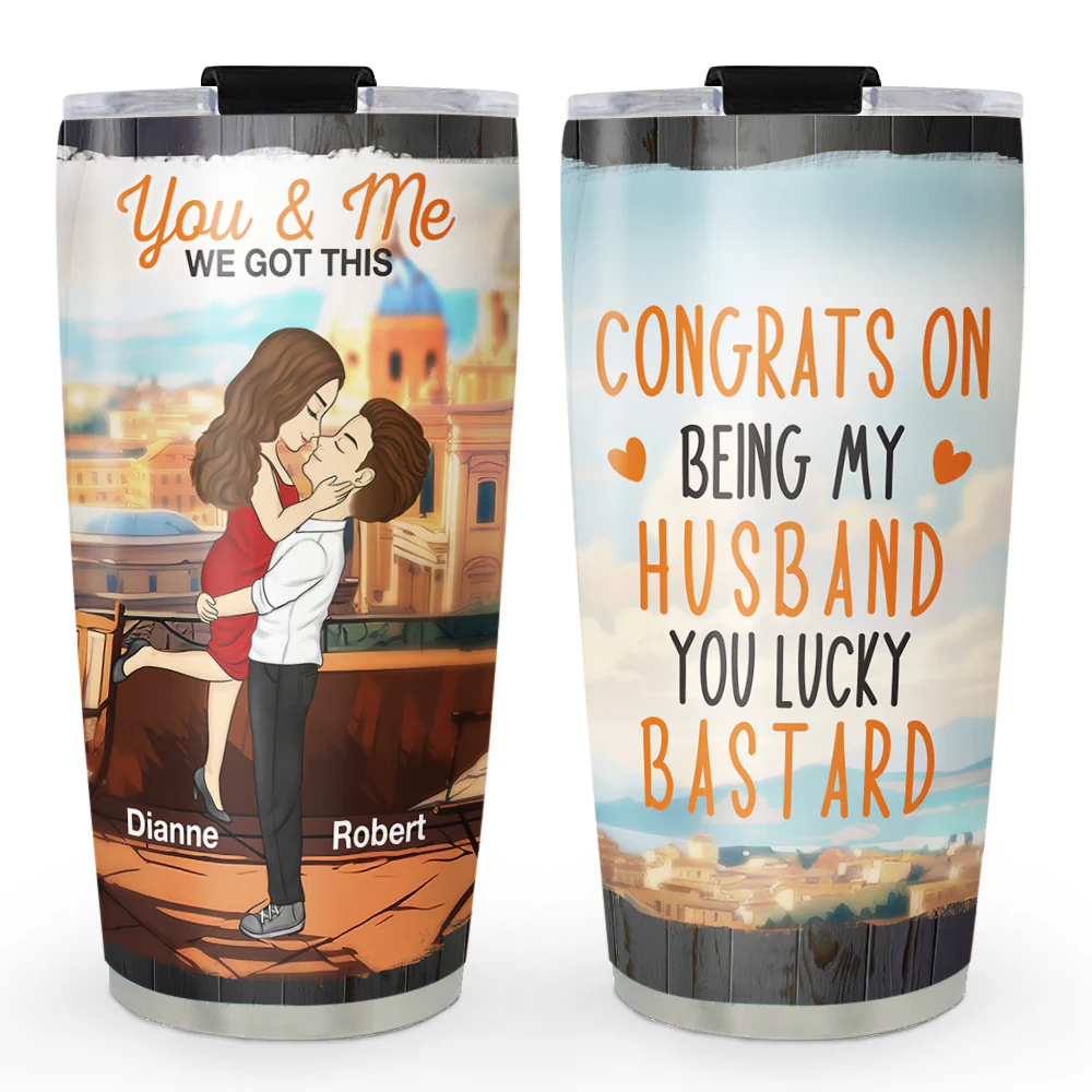You Lucky Bastard - Personalized Custom Tumbler