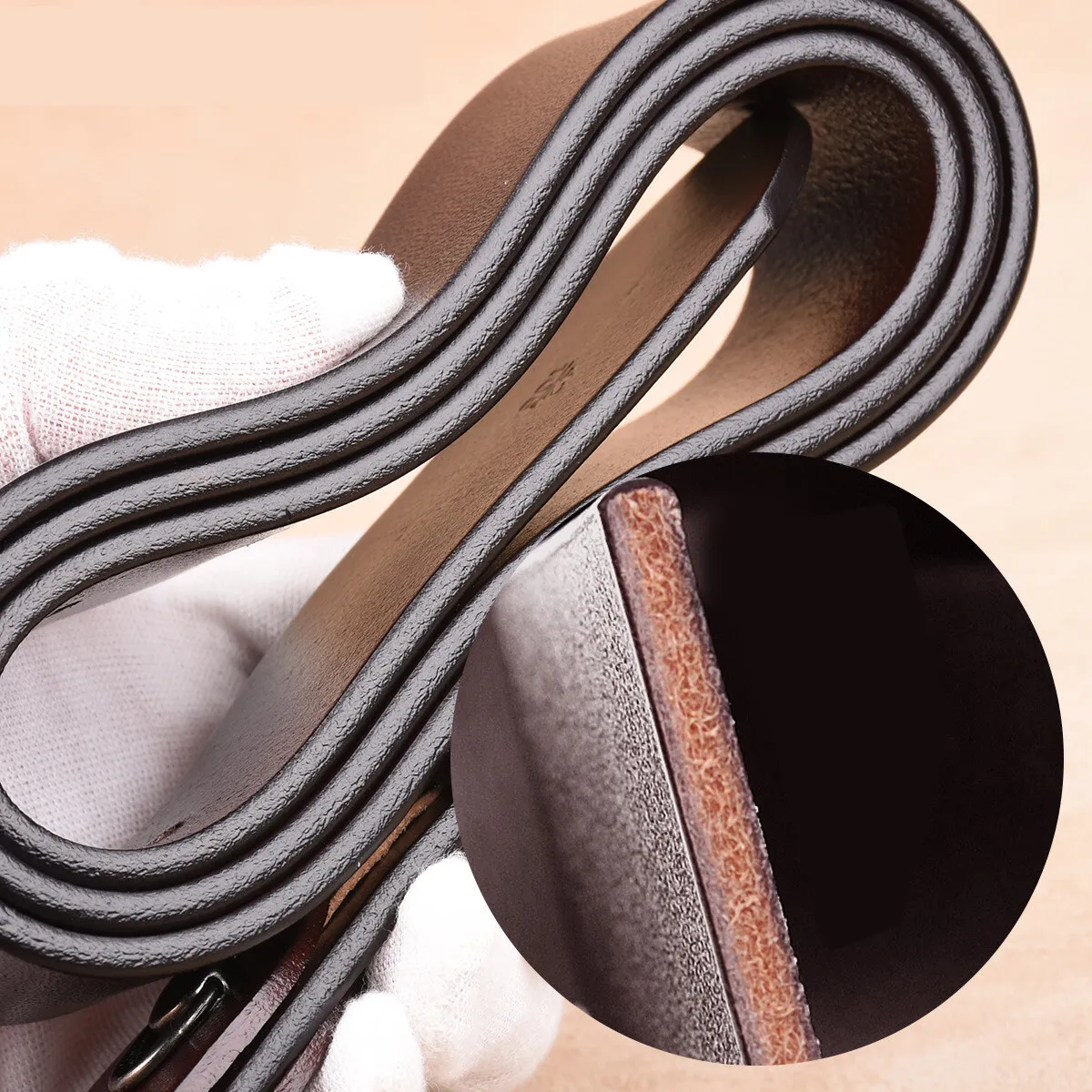 You Lucky Bastard - Personalized Engraved Leather Belt - Image 6