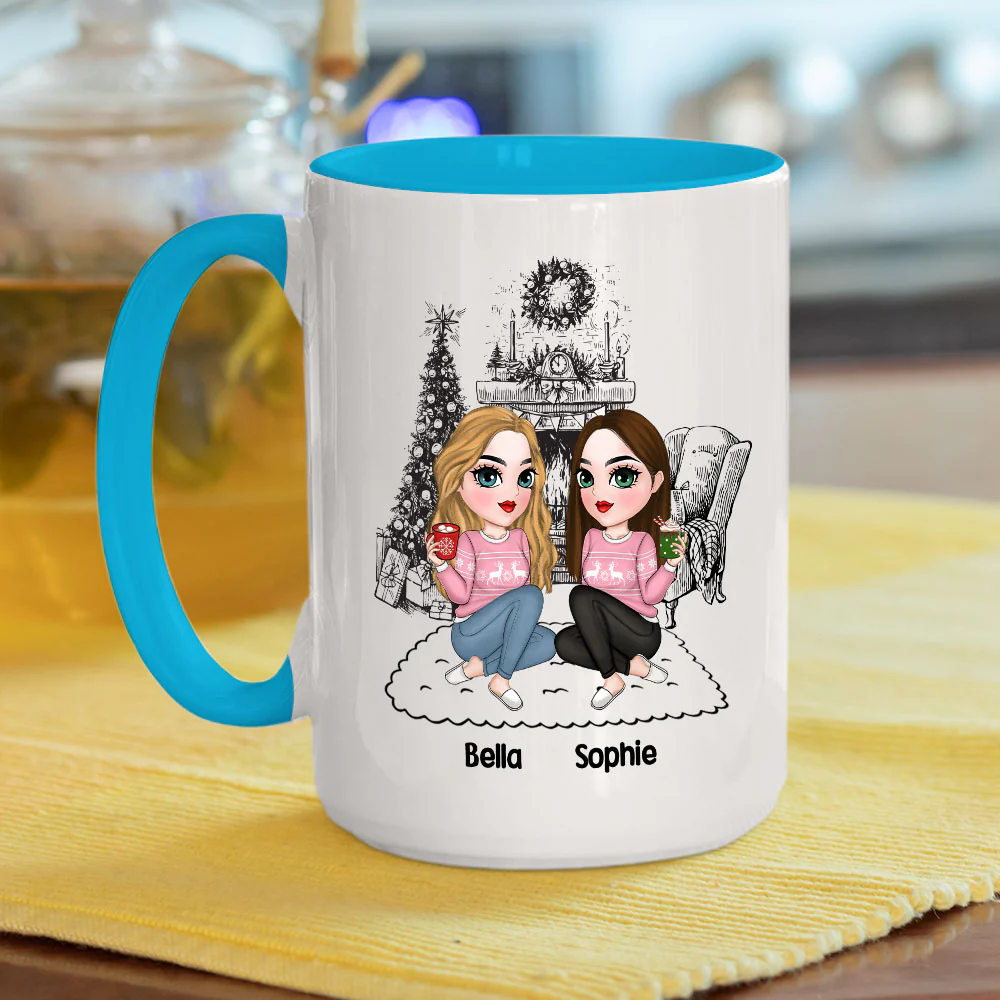 You Lucky Bitch - Personalized Custom Accent Mug - Image 5