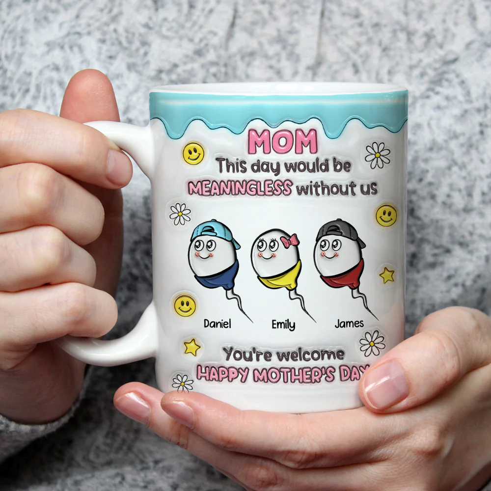 You Made This Day Special - Personalized Custom 3D Inflated Effect Mug - Image 3