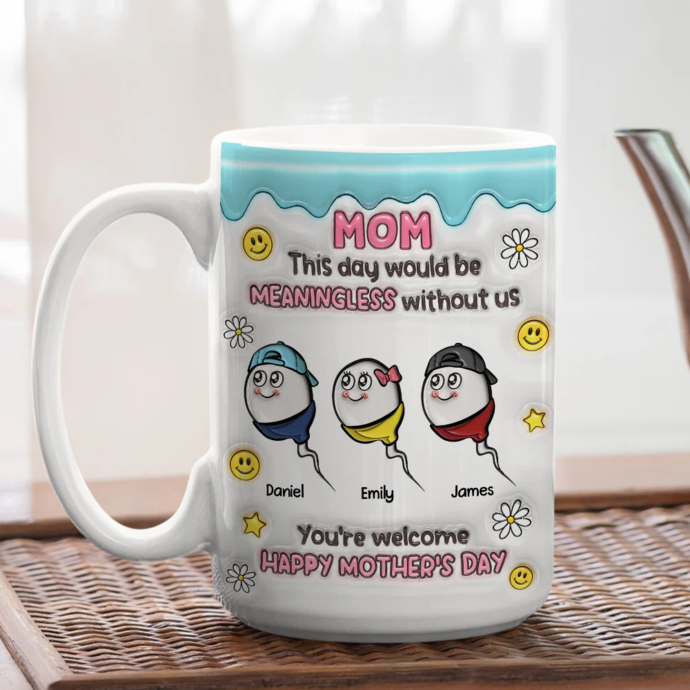 You Made This Day Special - Personalized Custom 3D Inflated Effect Mug - Image 4