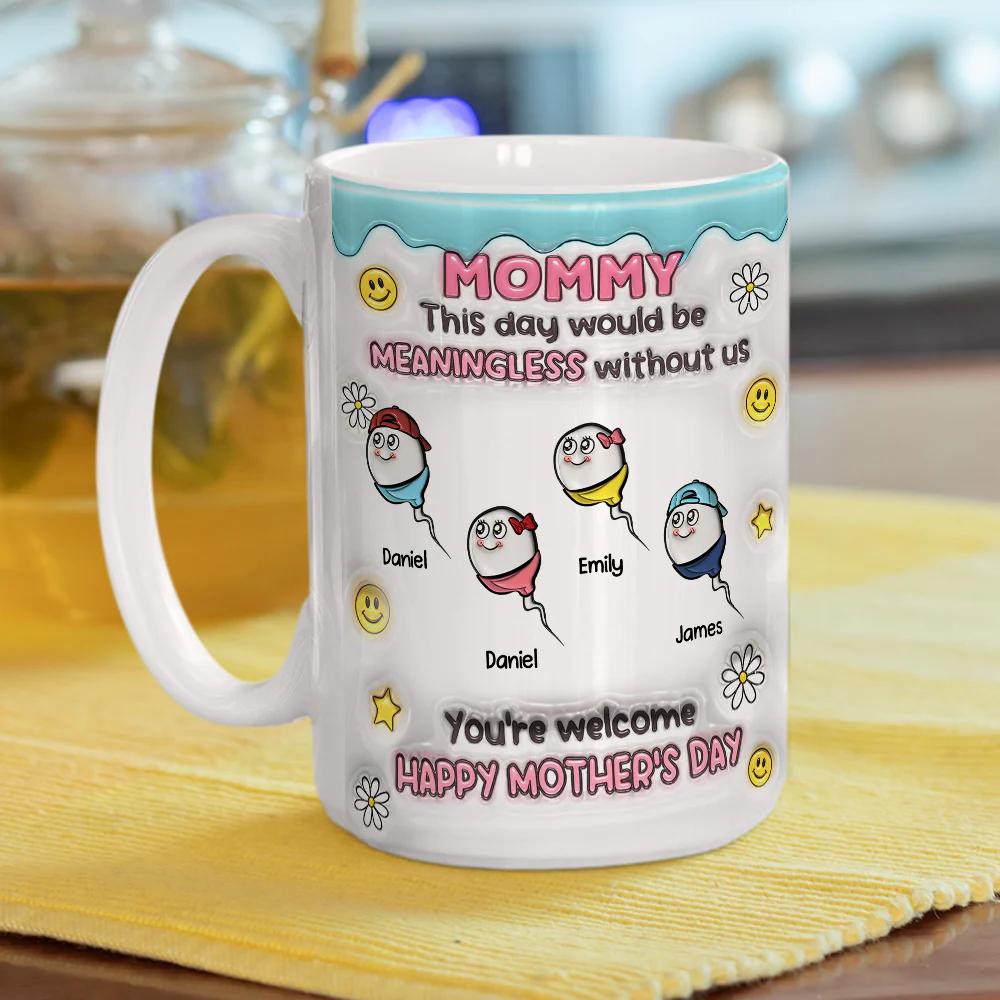 You Made This Day Special - Personalized Custom 3D Inflated Effect Mug - Image 5