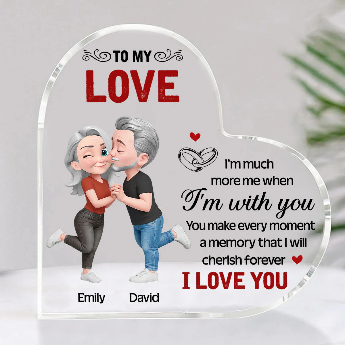 You Make Life Beautiful Always - Personalized Custom Acrylic Plaque - Image 3