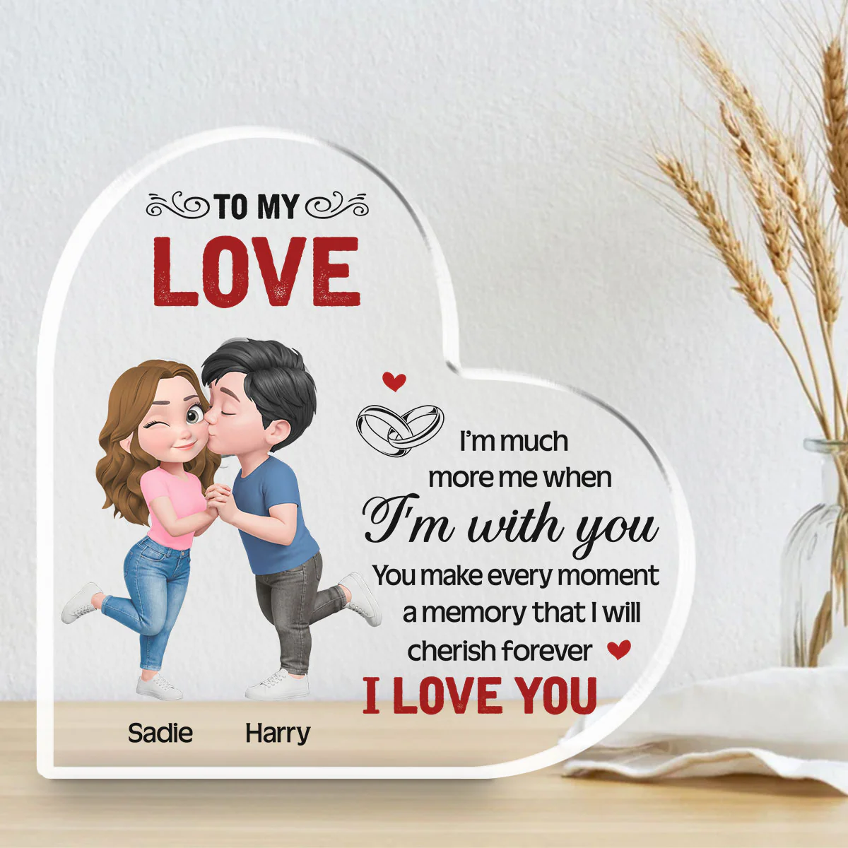 You Make Life Beautiful Always - Personalized Custom Acrylic Plaque - Image 4