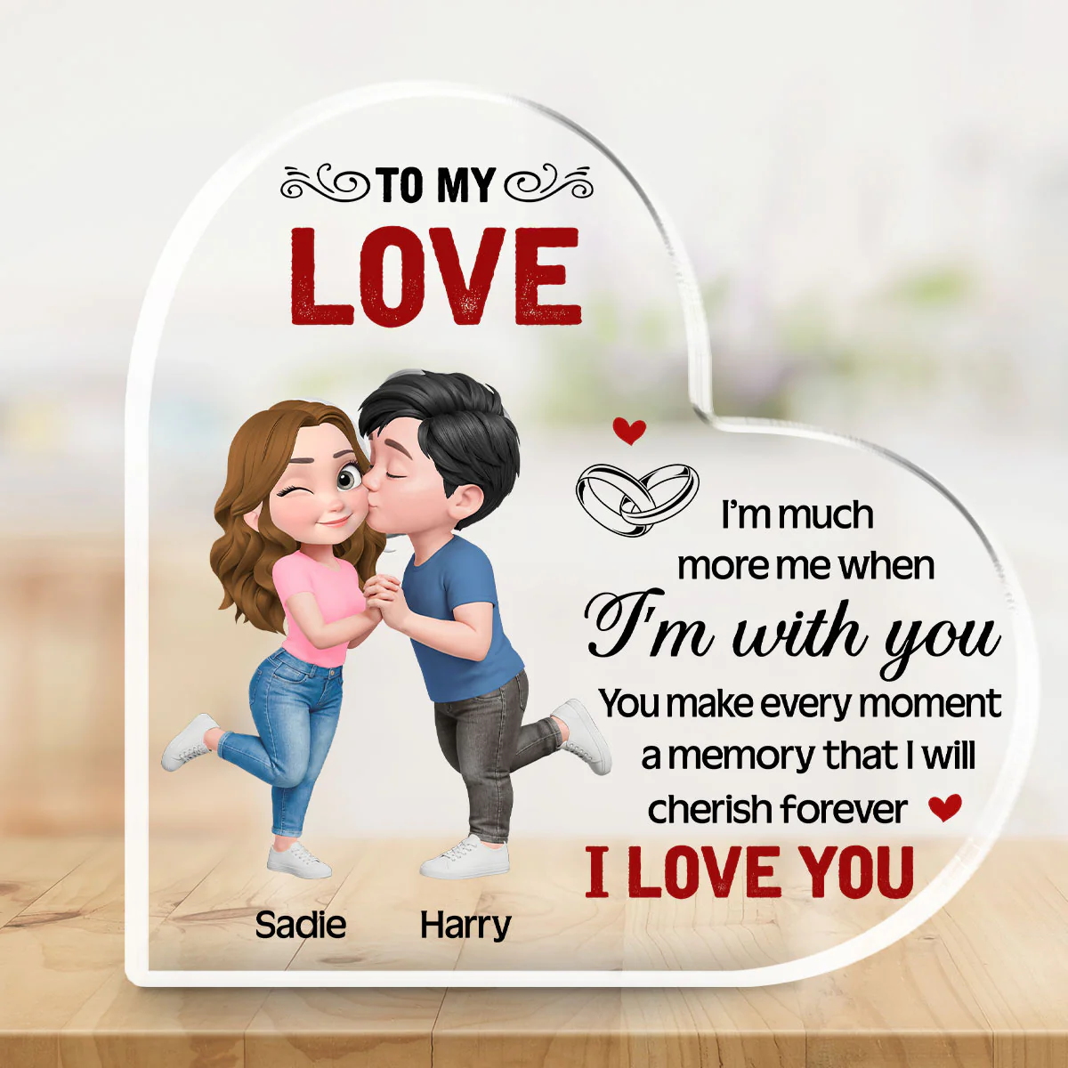 You Make Life Beautiful Always - Personalized Custom Acrylic Plaque - Image 5
